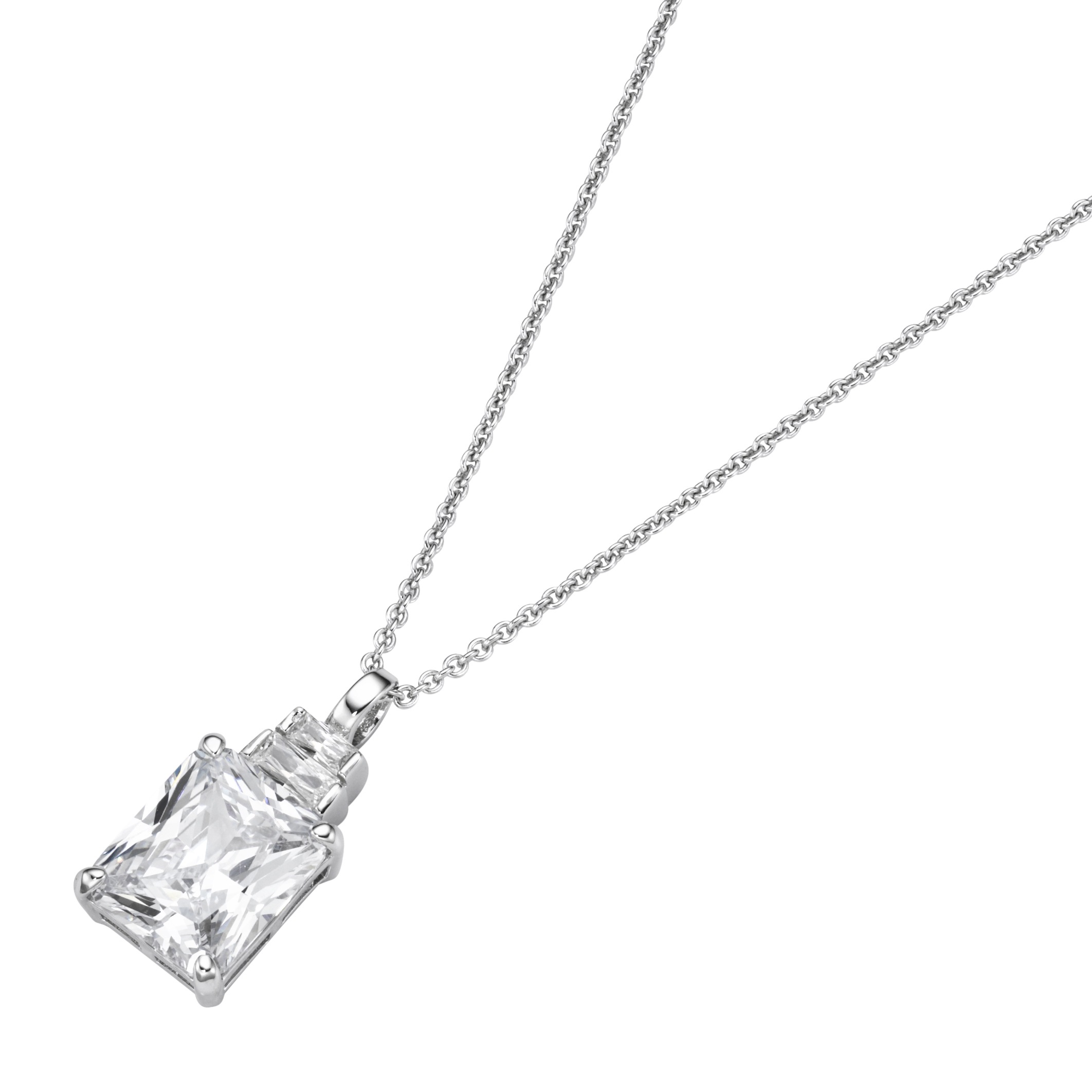 GIORGIO MARTELLO MILANO Kette mit Anhänger »mit Anhänger weiße Zirkonia Silber 925«