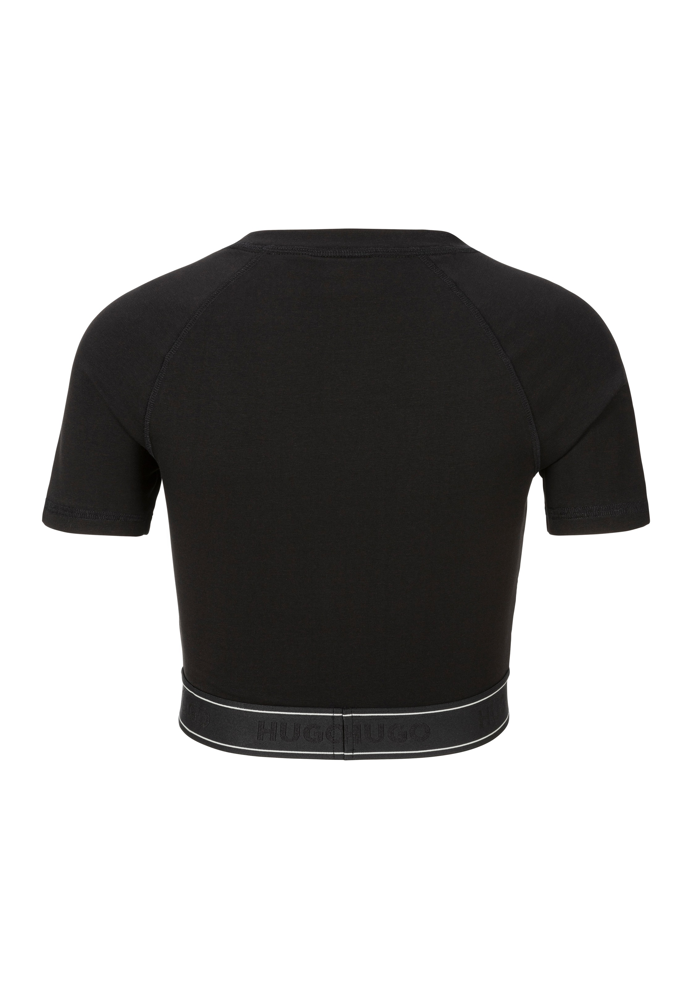 HUGO Blue T-Shirt "Dolly", mit Logo-Elastiktape, cropped günstig online kaufen