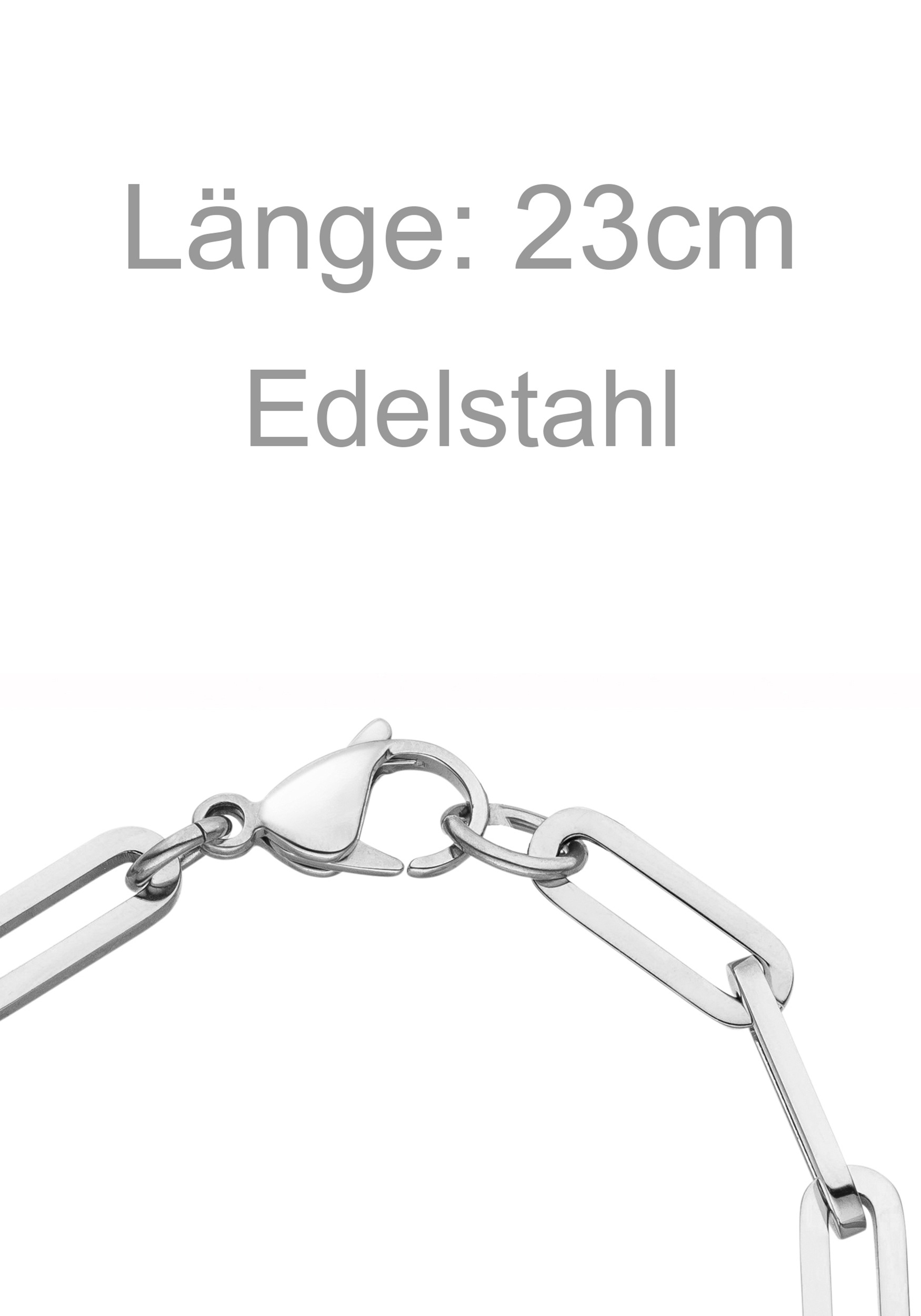 JOBO Armband Edelstahl 23 cm
