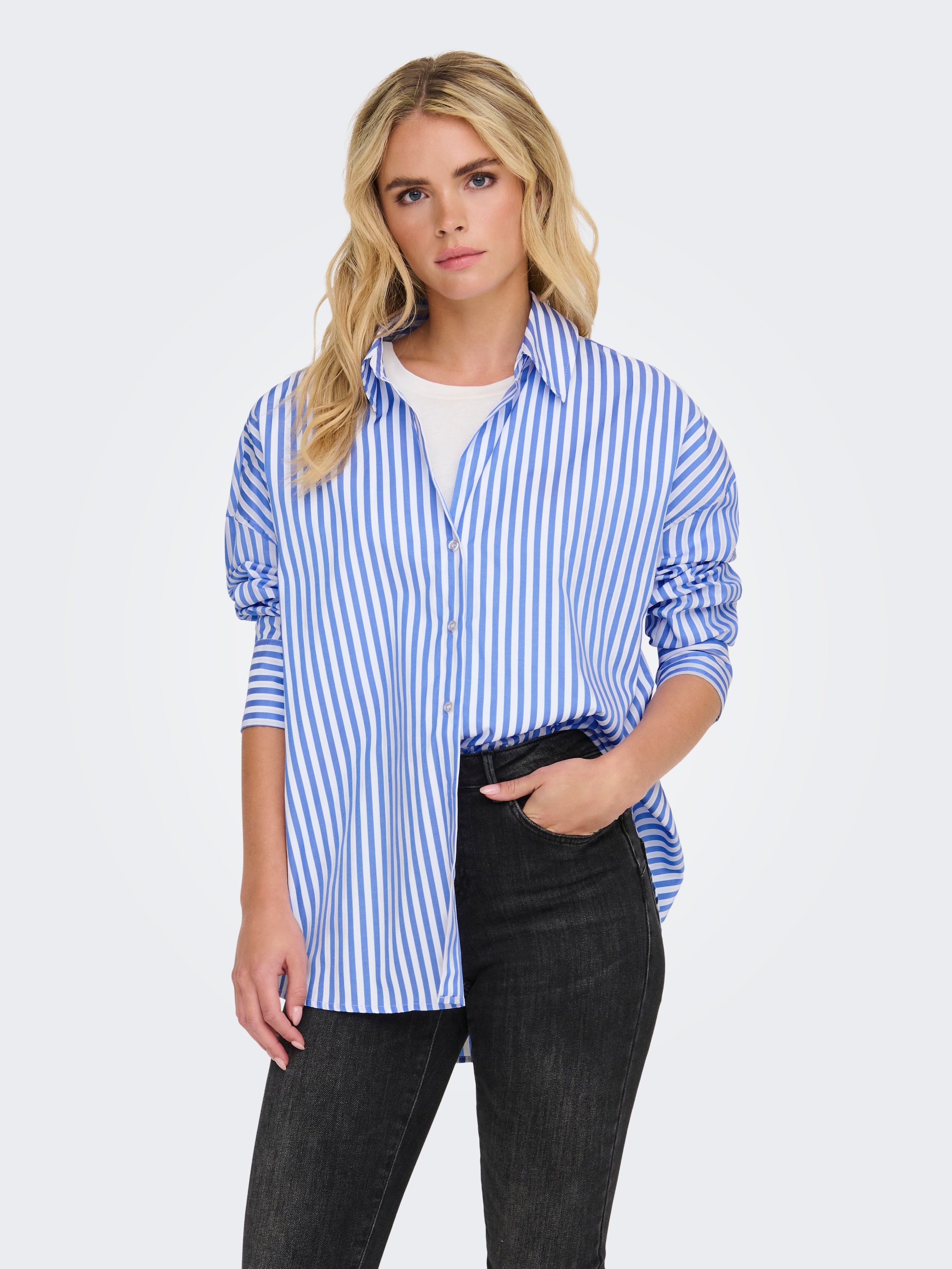 JDY Hemdbluse "JDYVESPER L/S LOOSE SHIRT WVN NOOS" günstig online kaufen