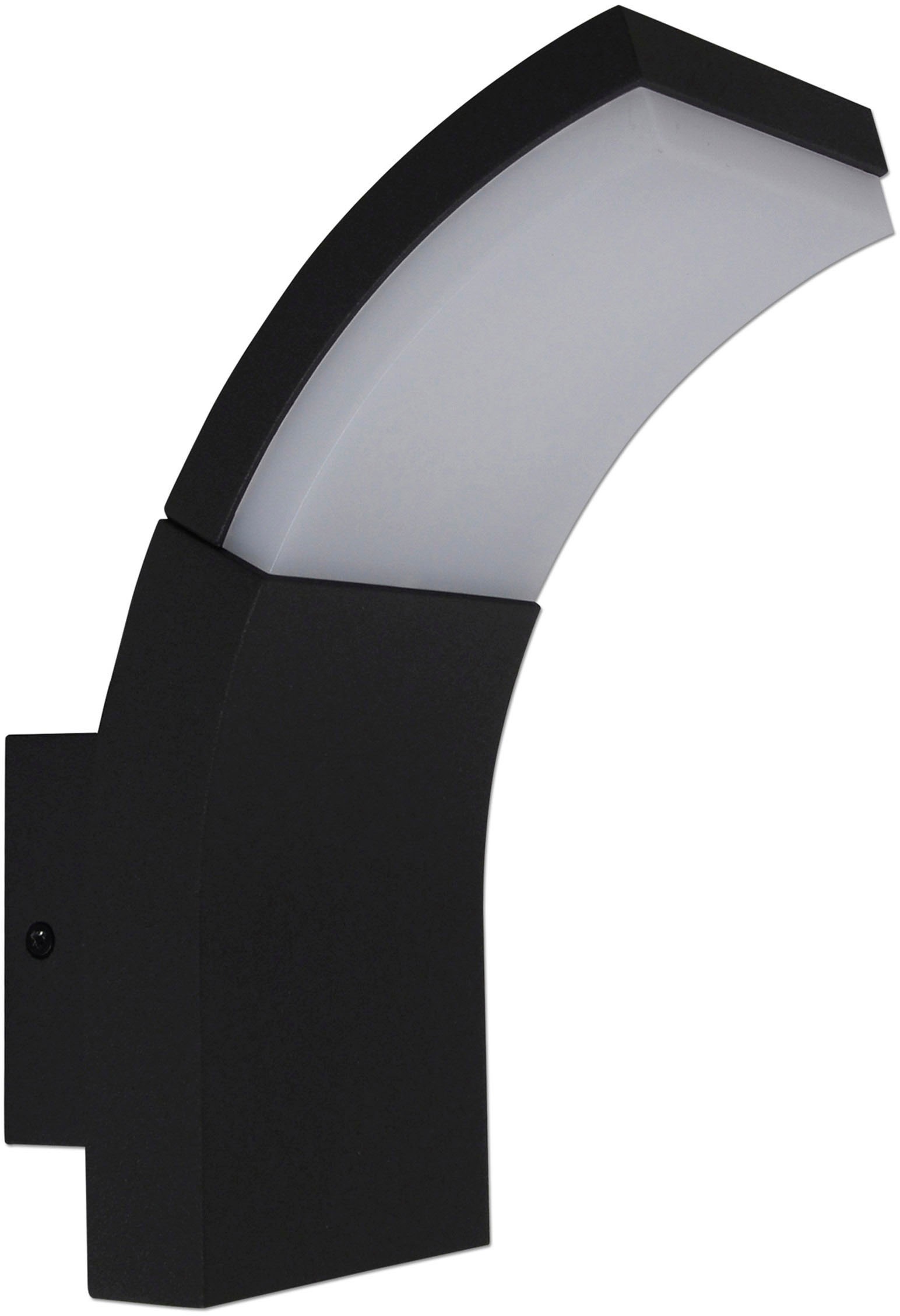 näve LED Außen-Wandleuchte »Orbis«, 1 flammig, Leuchtmittel LED-Board | LED fest integriert, Wandleuchte, Terrasse, anthrazit, Höhe: 19,8cm, LED warmweiß