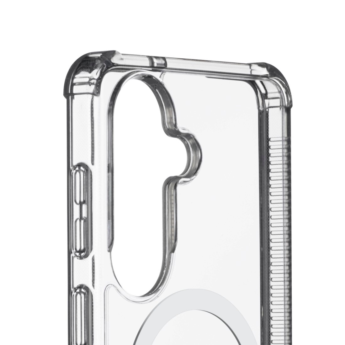 Hama Smartphone-Hülle »Handyhülle  für Galaxy S26, magnetisch, durchsichtig« Samsung Galaxy S26 sturzfest, kratzfest, Magnetring, Kameraschutz, Wireless Charging, Qi2