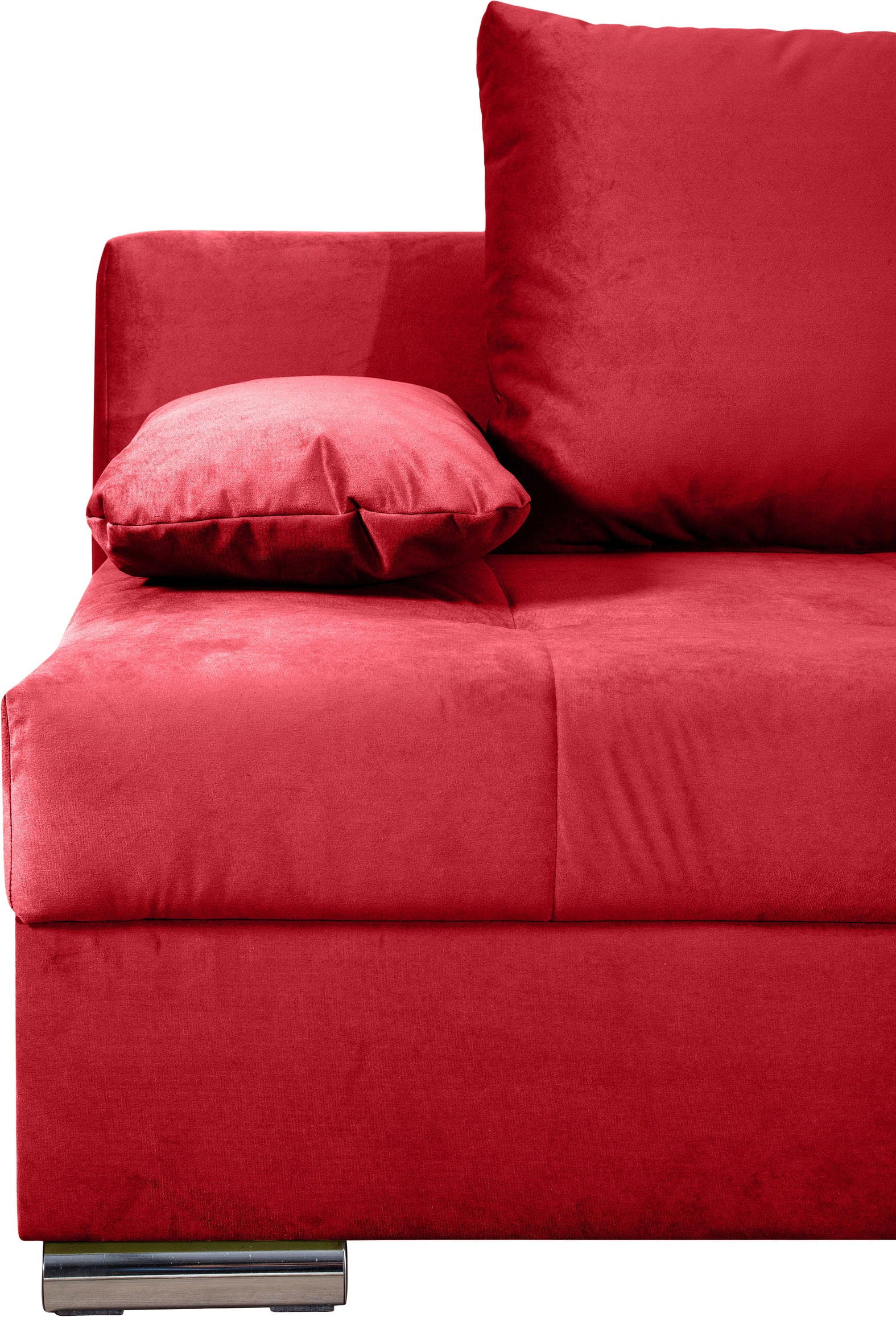 COLLECTION AB Schlafsofa »Tania mit Bettfunktion und Bettkasten«, komfortabler Sitzkomfort: Federkern-Polsterung, inklusive Rückenkissen