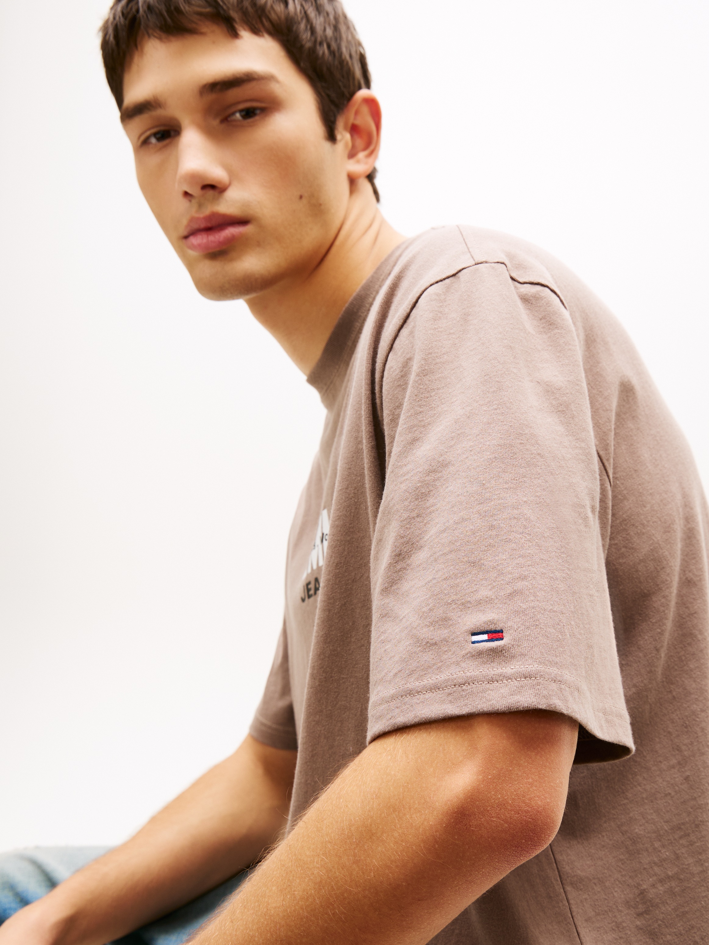 Tommy Jeans T-Shirt "TJM 90S BLOCK" Relaxed fit mit Rundhalsausschnitt günstig online kaufen