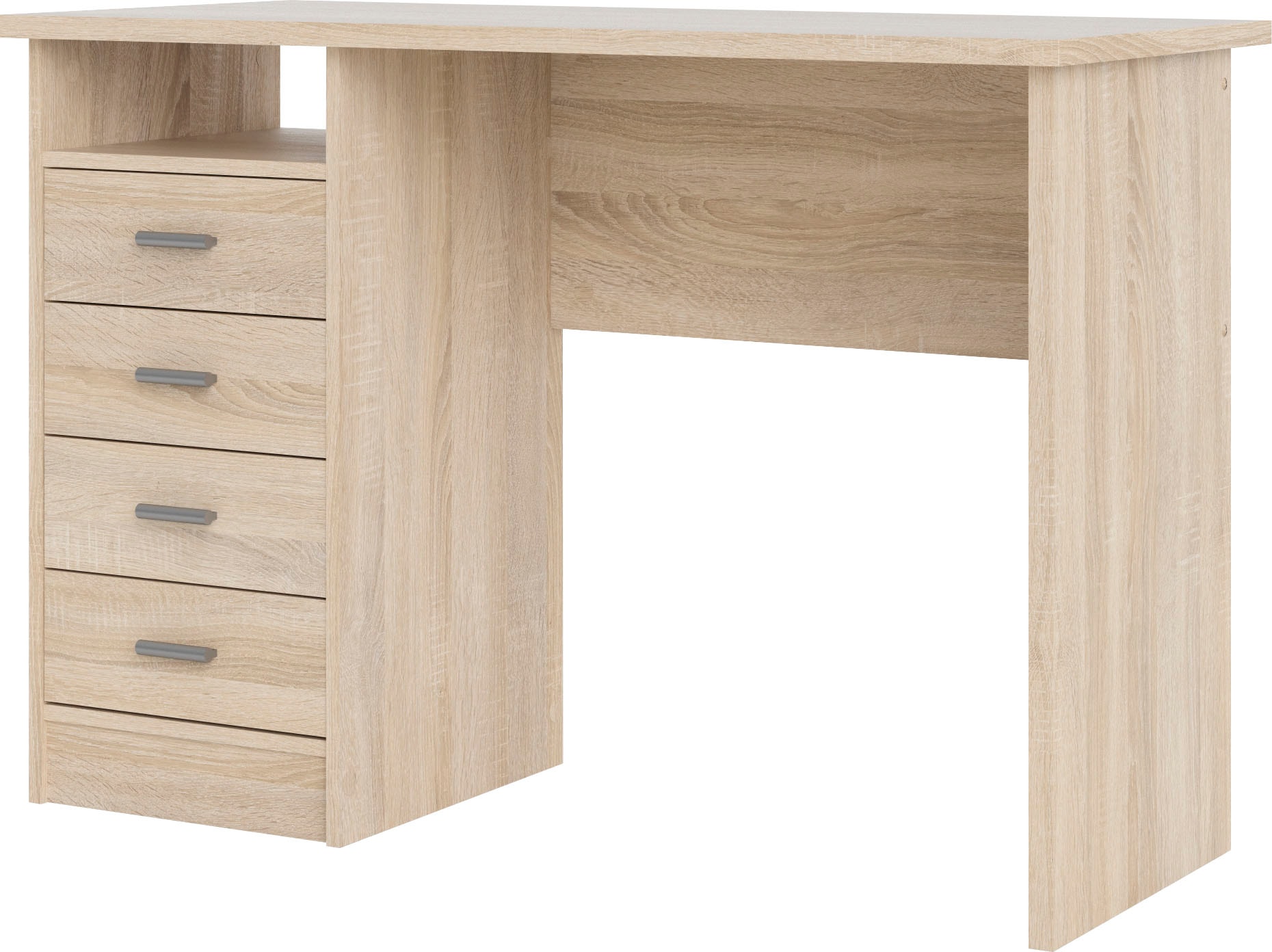INOSIGN Schreibtisch »Function Plus, Arbeitstisch, Bürotisch«, mit 4 Schubladen, 1 offenes Fachbreite 110 cm