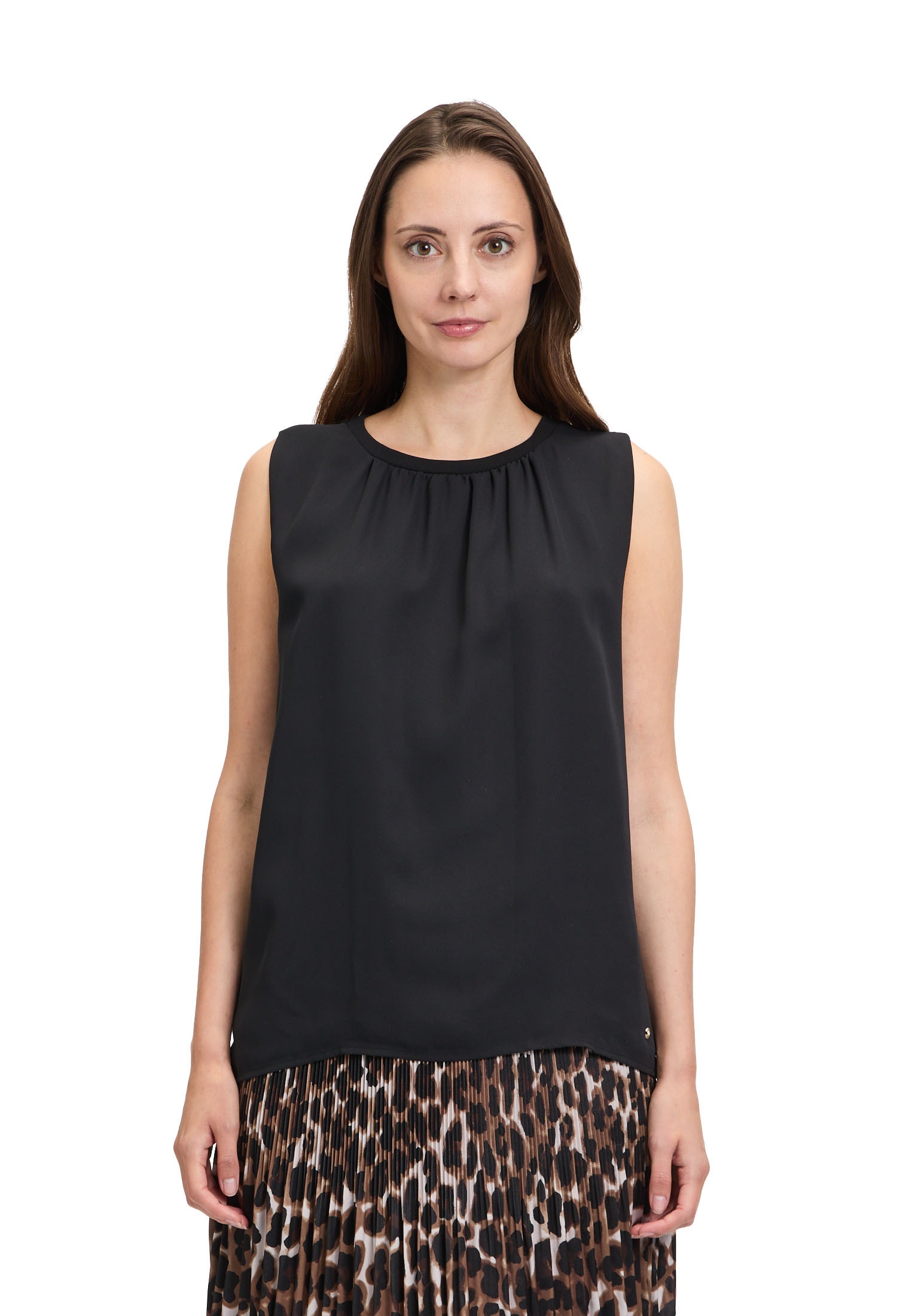 Betty&Co T-Shirt "Betty & Co Blusenshirt mit Webbesatz", (1 tlg.), Material günstig online kaufen
