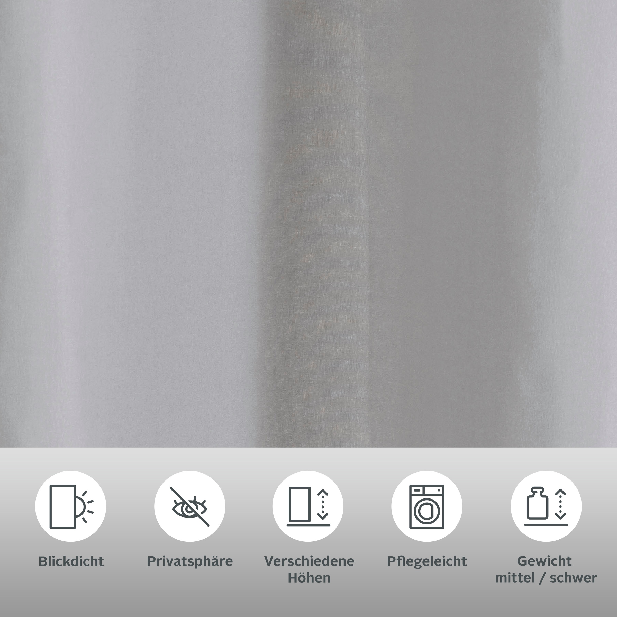 Thumbnail - Bruno Banani Vorhang "Lagan" Ösen 2 Stk. tlg. 2-er Set, gewebt, Microfaser, versch. Größen, einfarbig, Bestseller