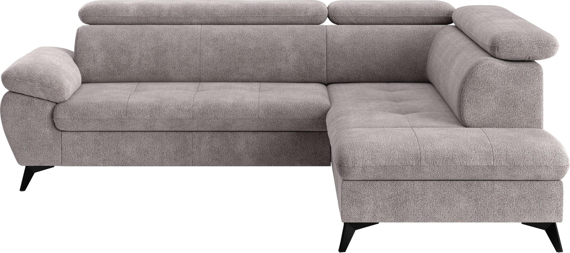 COTTA Ecksofa "Hudson L-Form, B: 256 cm" mit Kopfteilverstellung, optional günstig online kaufen