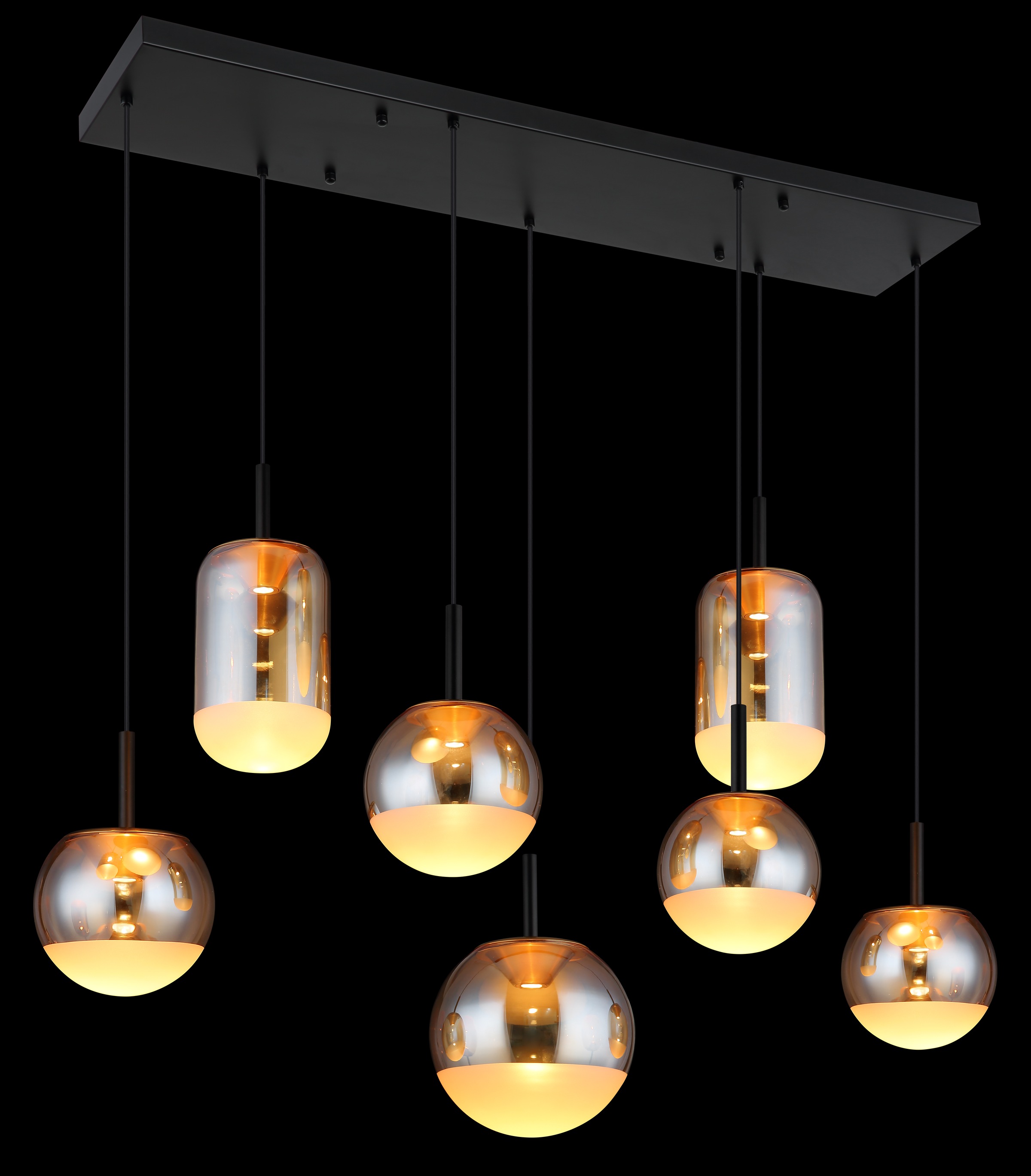 GLOBO LIGHTING Hängeleuchte »SEVERIN« LED-Modul 1 Stk. Warmweiß Hängelampe Esszimmer-Leuchte Esstischleuchte Wohnzimmer