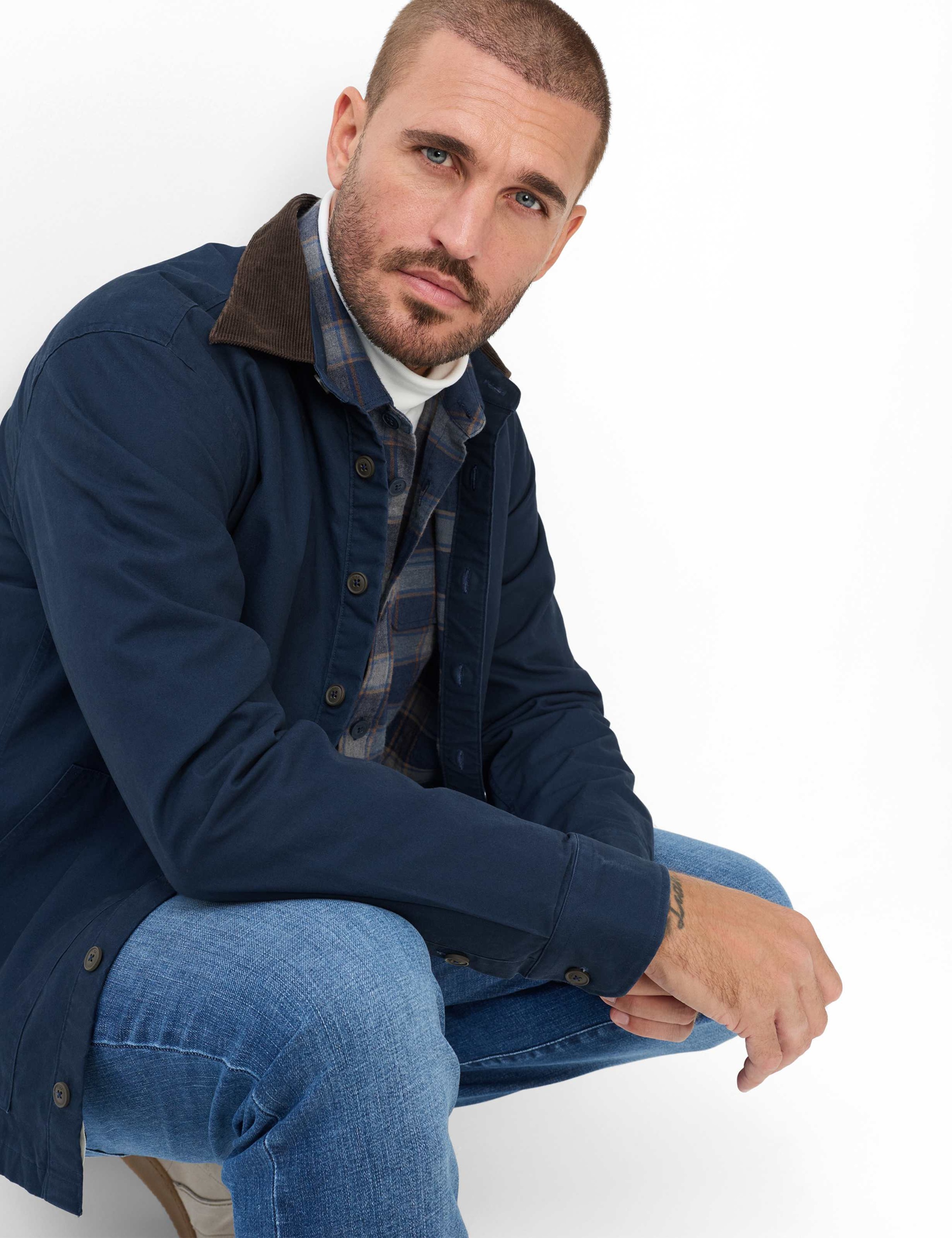 Brax Langarmhemd »Style KAY« Overshirt aus reiner Baumwolle