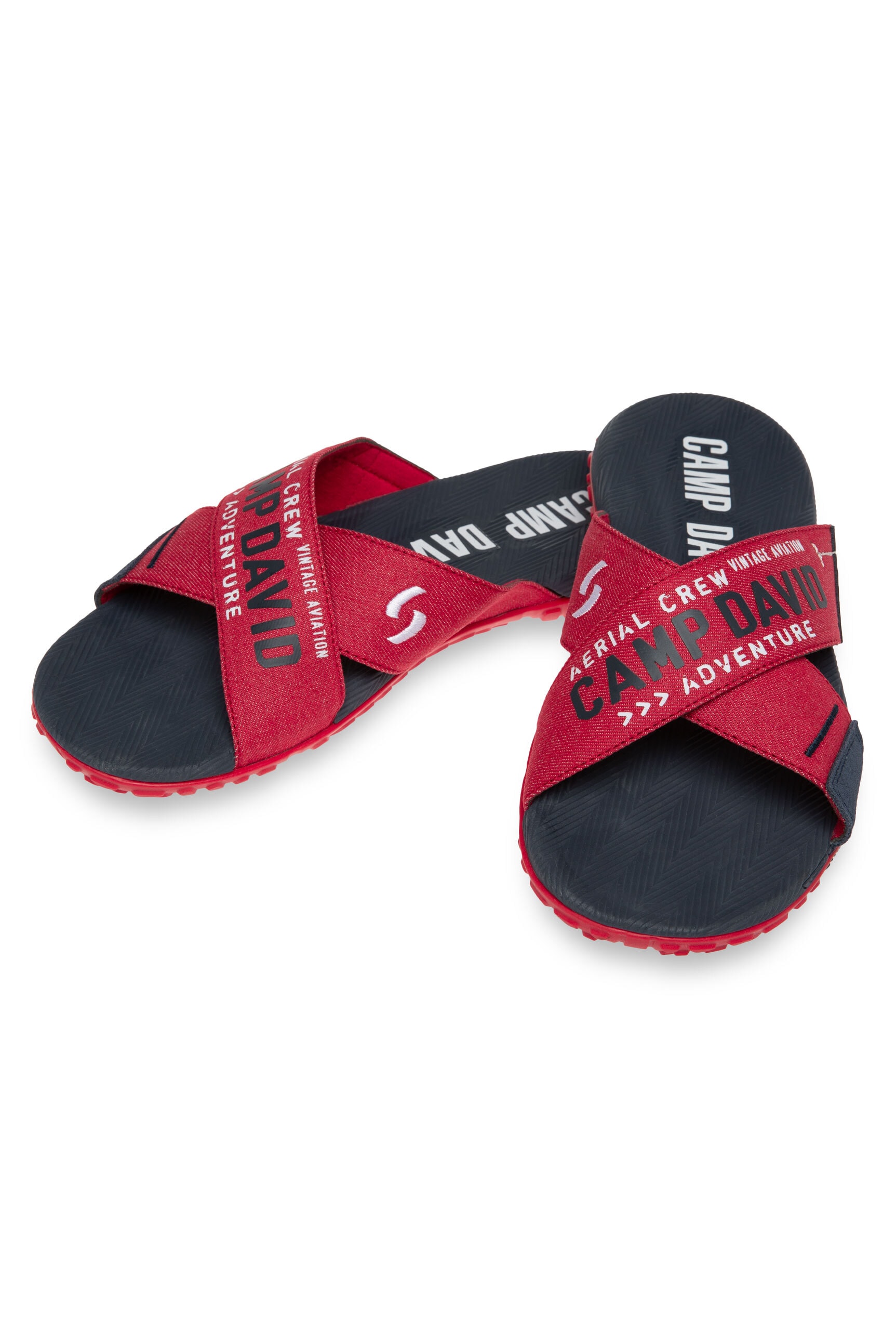 CAMP DAVID Pantolette, mit Stickerei