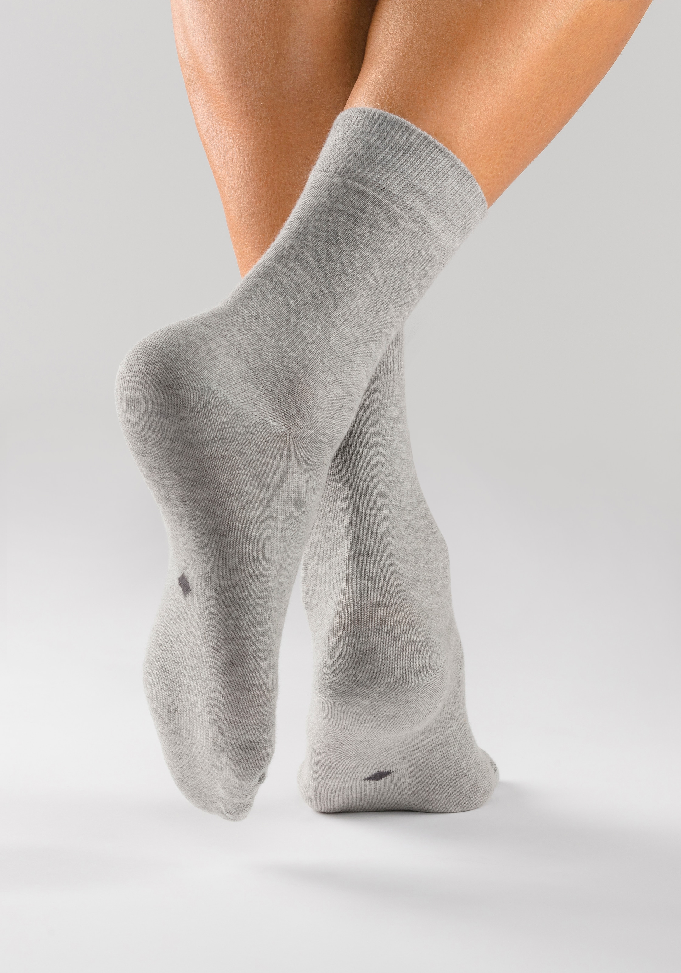 H.I.S Basicsocken, (Packung, 10 Paar), mit eingestrickten Symbolen