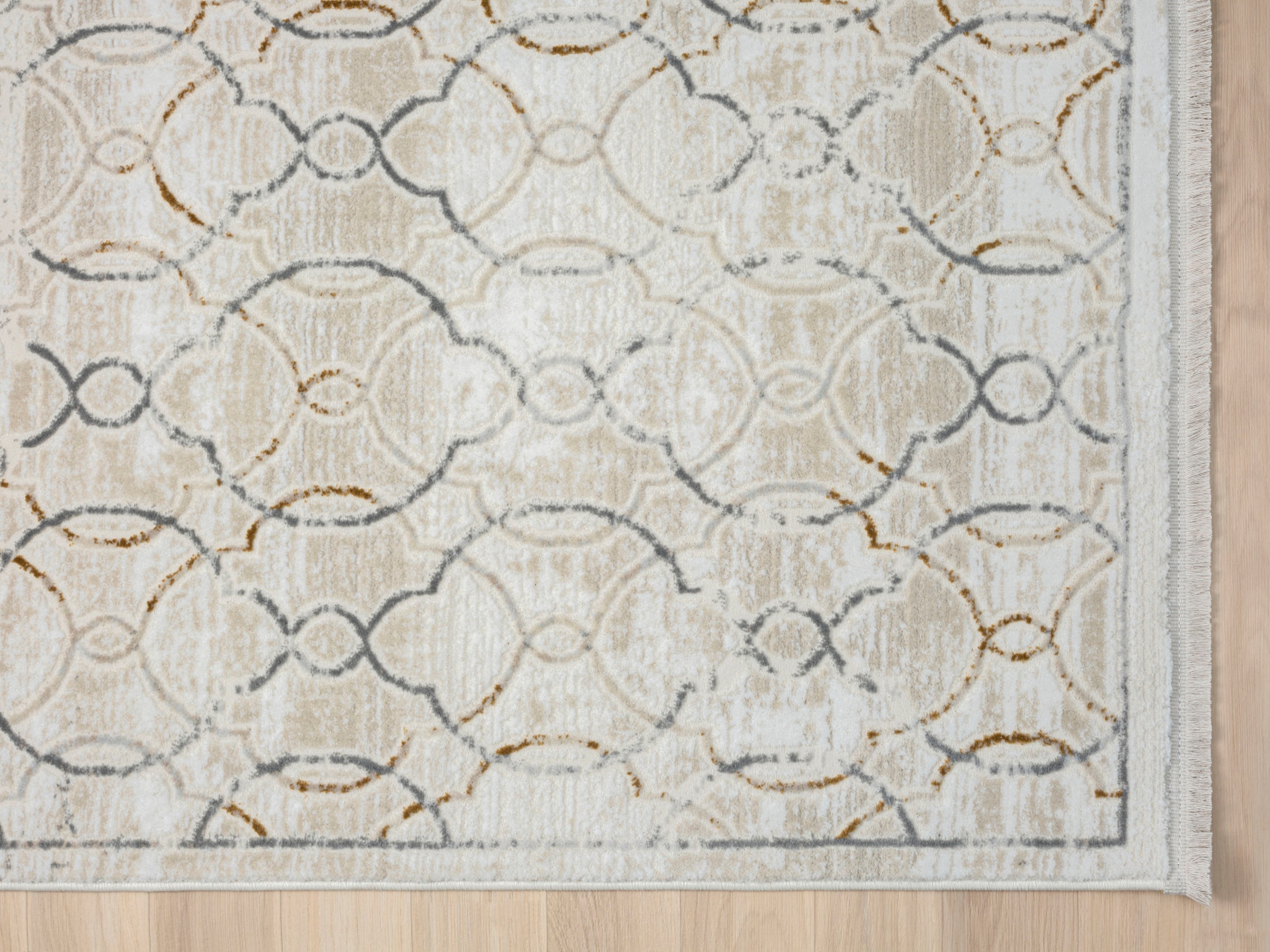 Thumbnail - Myflair Möbel & Accessoires Teppich "My Floor, LAGERRÄUMUNG" rechteckig 10 mm Höhe Kurzflor, Retro-Style, mit Fransen, b...