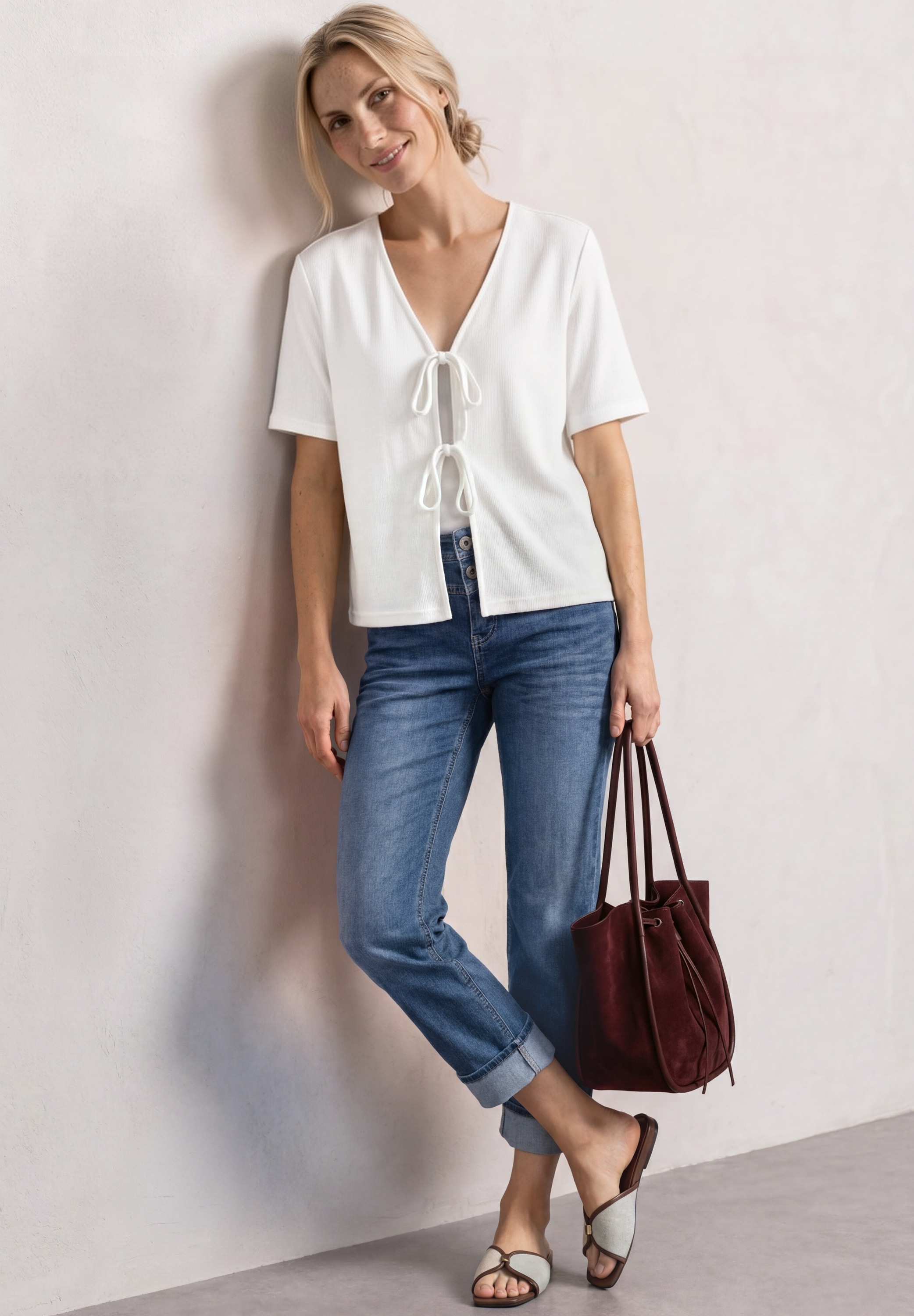 STREET ONE 5-Pocket-Jeans »Style Amalia« im Casual Fit mit Turn-Up