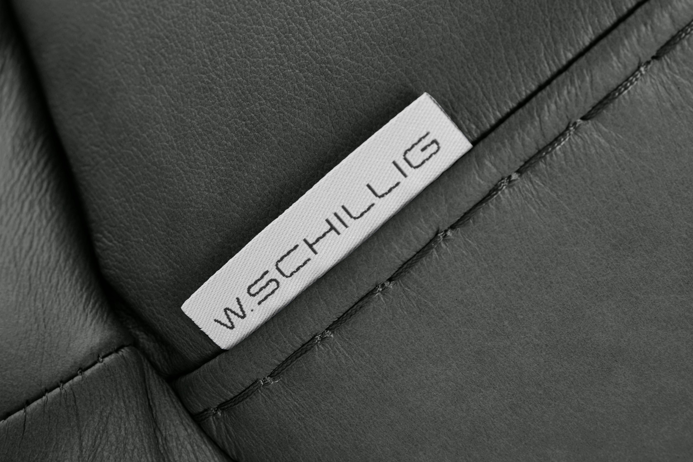 W.SCHILLIG 2-Sitzer »montanaa«, mit Metallfüßen in Schwarz pulverbeschichtet, Breite 192 cm