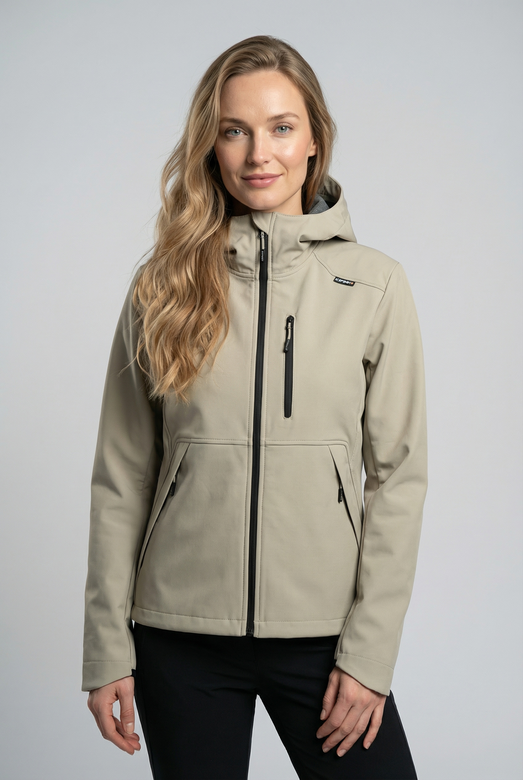 Icepeak Softshelljacke "BURNET" atmungsaktiv, wasserabweisend, mit Wassersäule 10000, aus Polyester