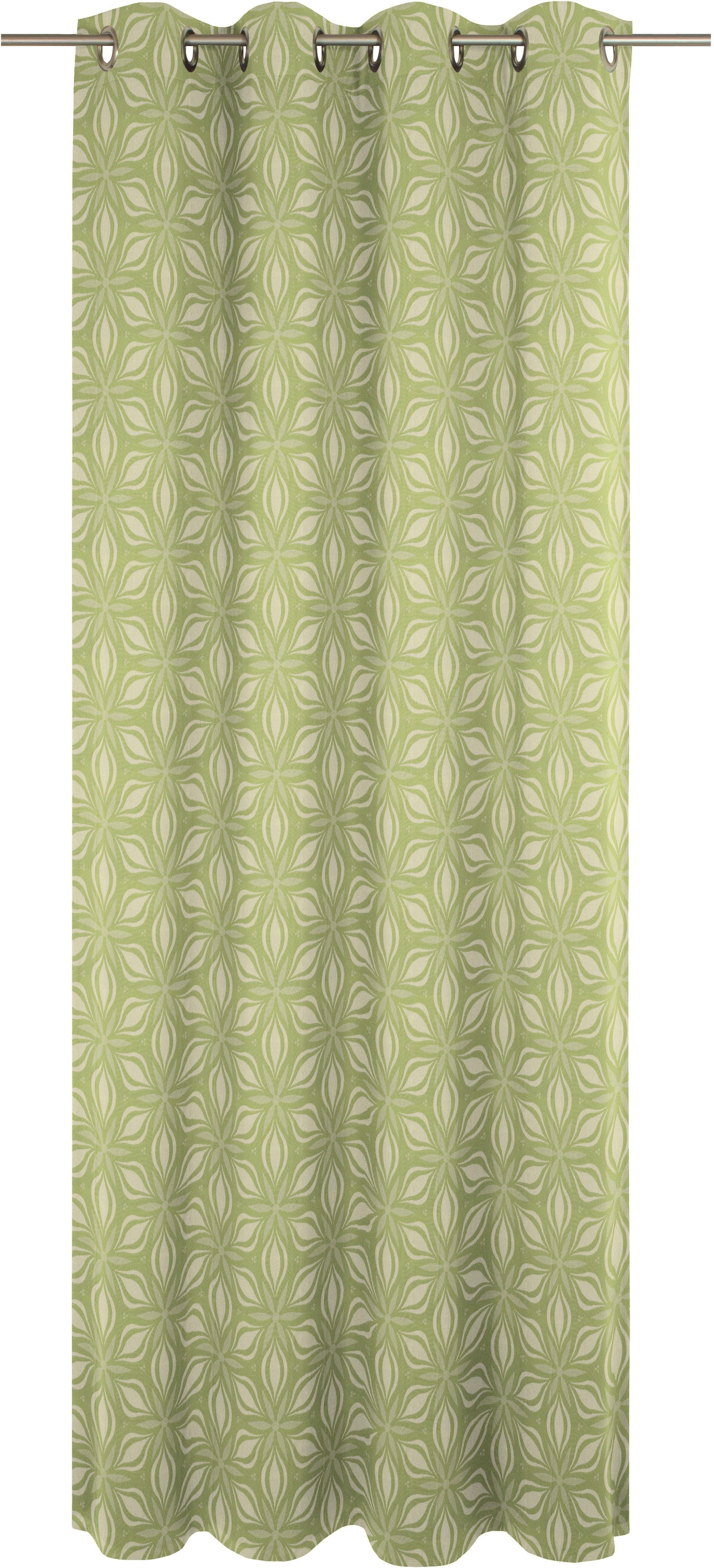 Adam Vorhang "Retro Floret" Ösen 1 Stk. tlg. aus 100% Bio-Baumwolle günstig online kaufen