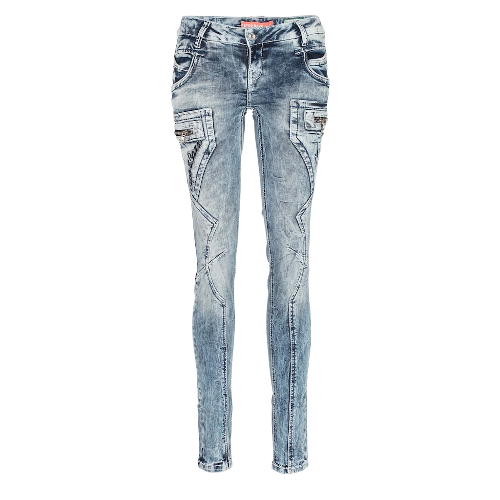 Cipo & Baxx Slim-fit-Jeans, mit niedrige Taille in Skinny Fit