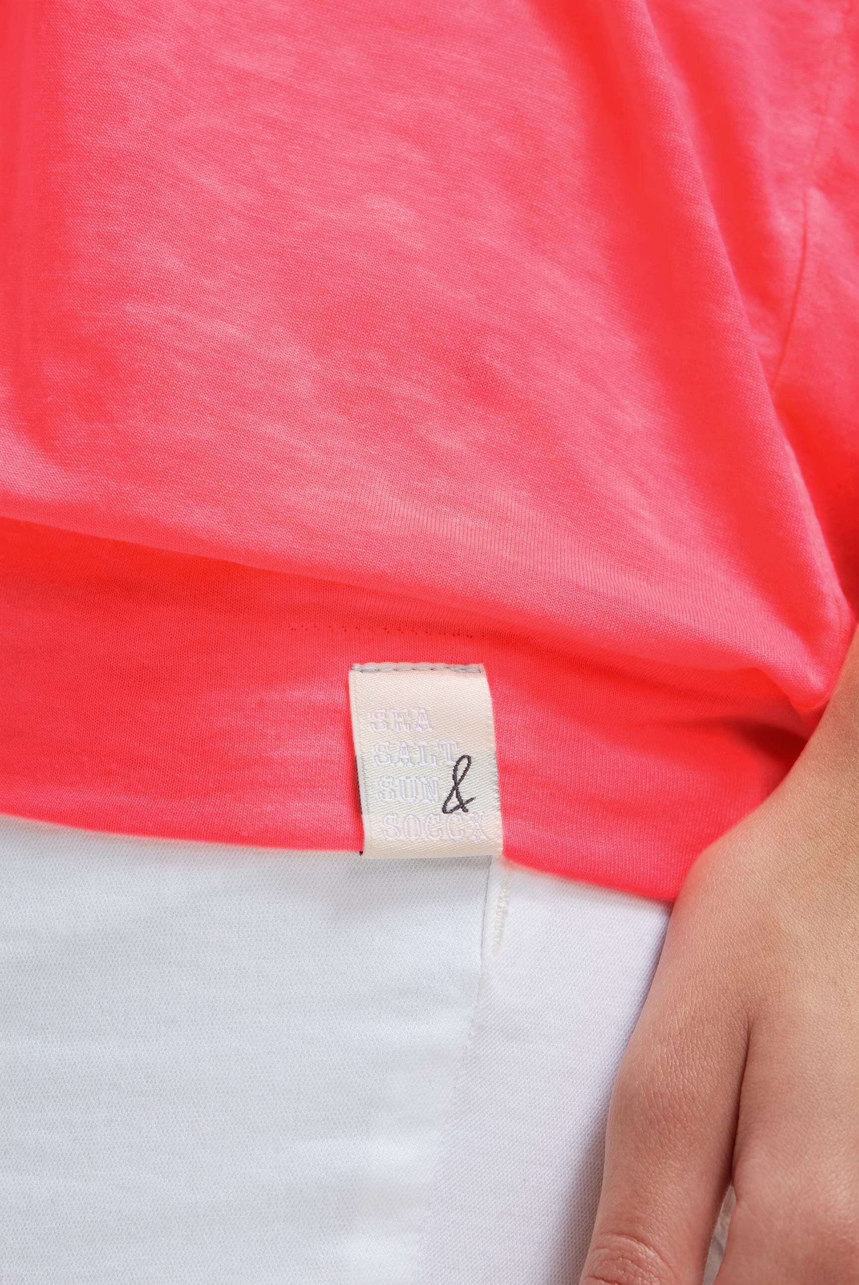 SOCCX Rundhalsshirt mit elastischem Saum