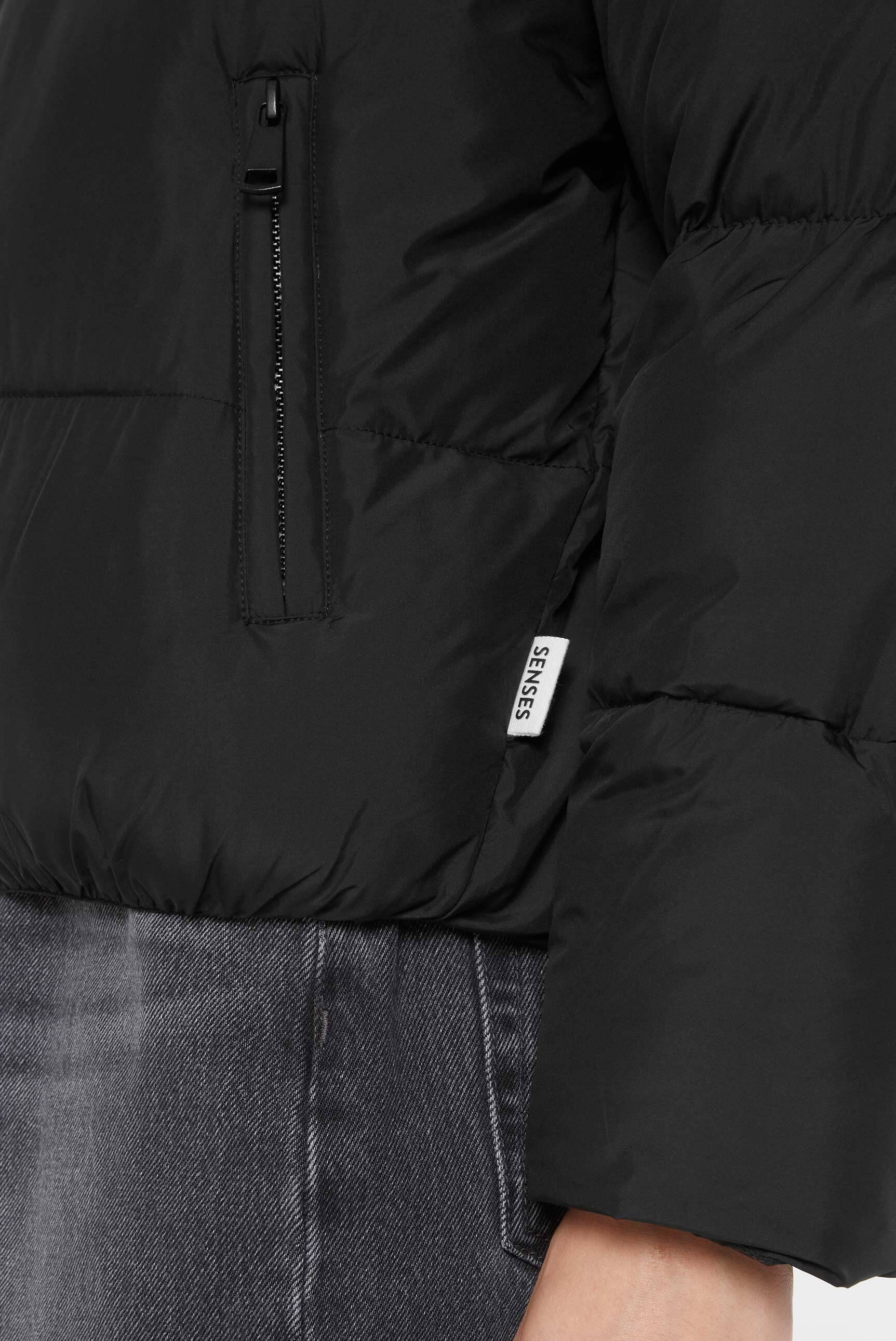 SENSES.THE LABEL Winterjacke mit Kapuze mit elastischen Steppnähten