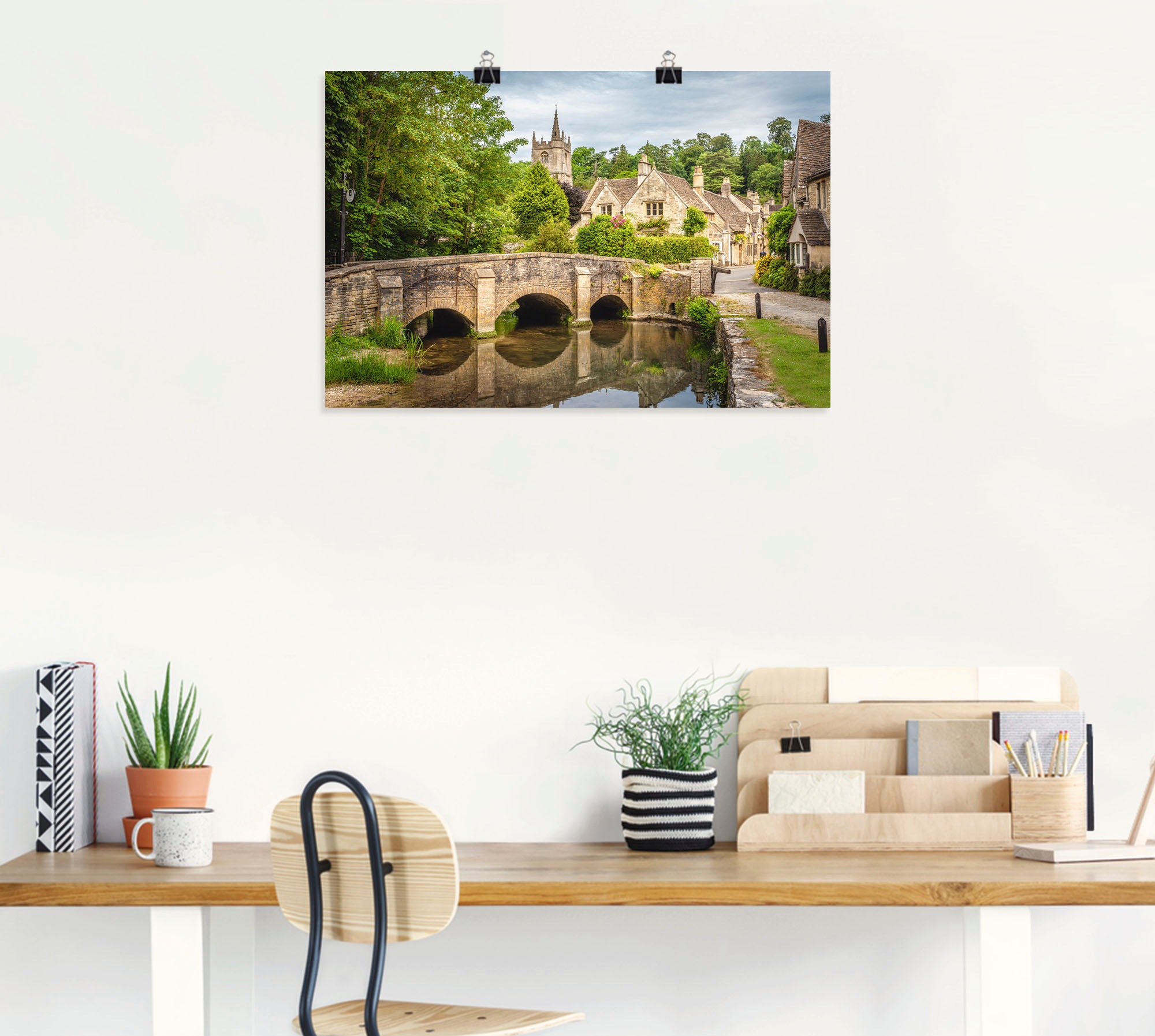 Artland Wandbild "Dorf Castle Combe, Wiltshire, England" Brücken 1 Stk. tlg günstig online kaufen