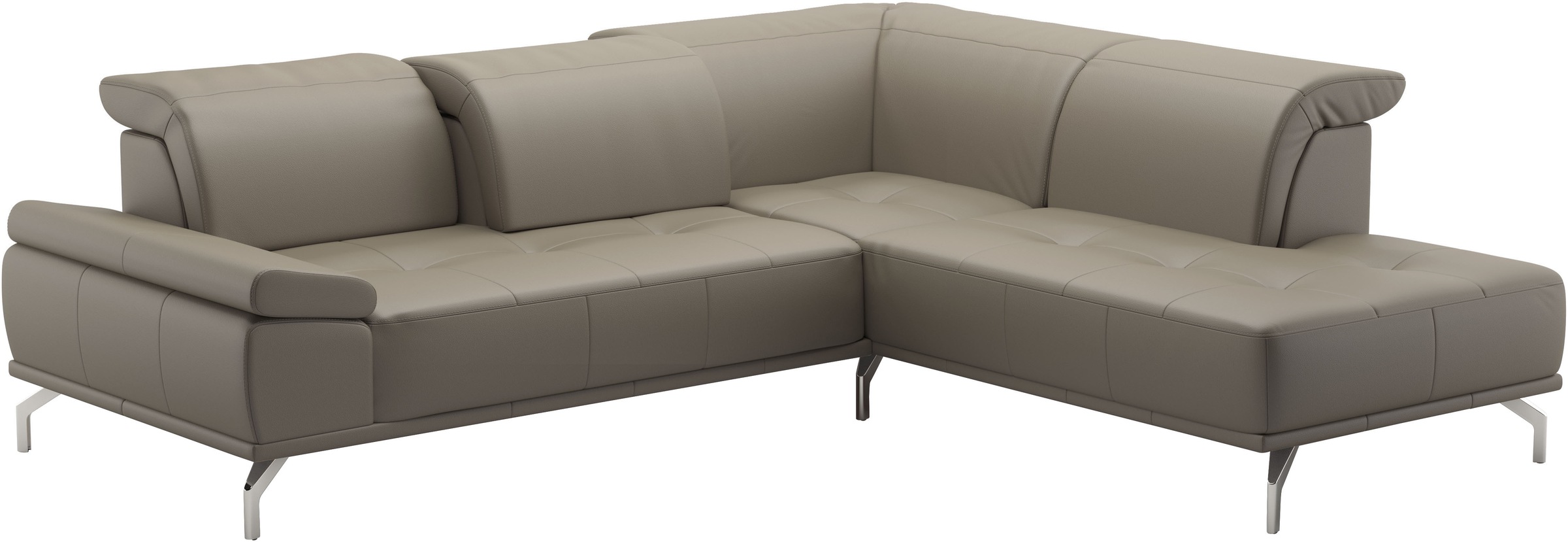 Places of Style Ecksofa »Caluna«, Inkl.Sitztiefenverstellung, wahlweise mit Kopf- und Armteilverstellung