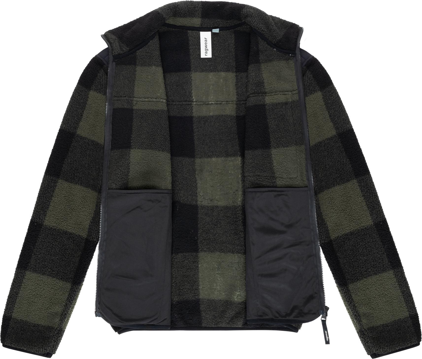 Ragwear Plüschjacke »Cherior« ohne Kapuze Kuschelig weiche Herren Fleecejacke