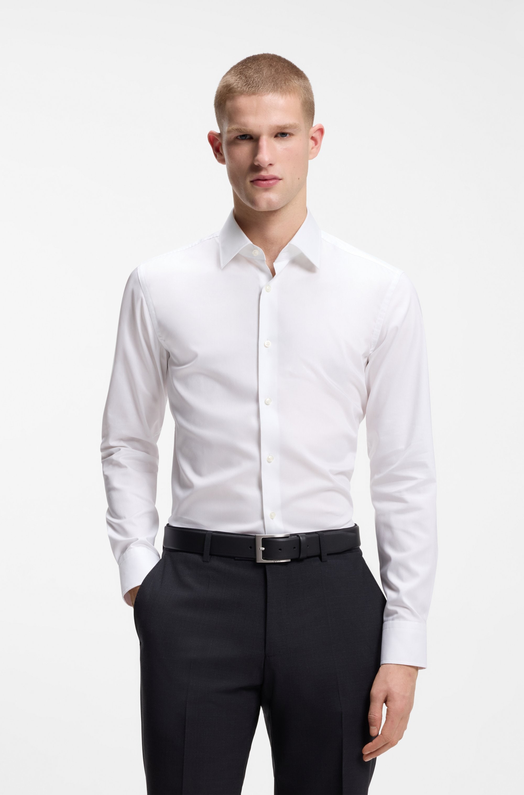 BOSS Kentkragen, Slim Fit, bügelleicht