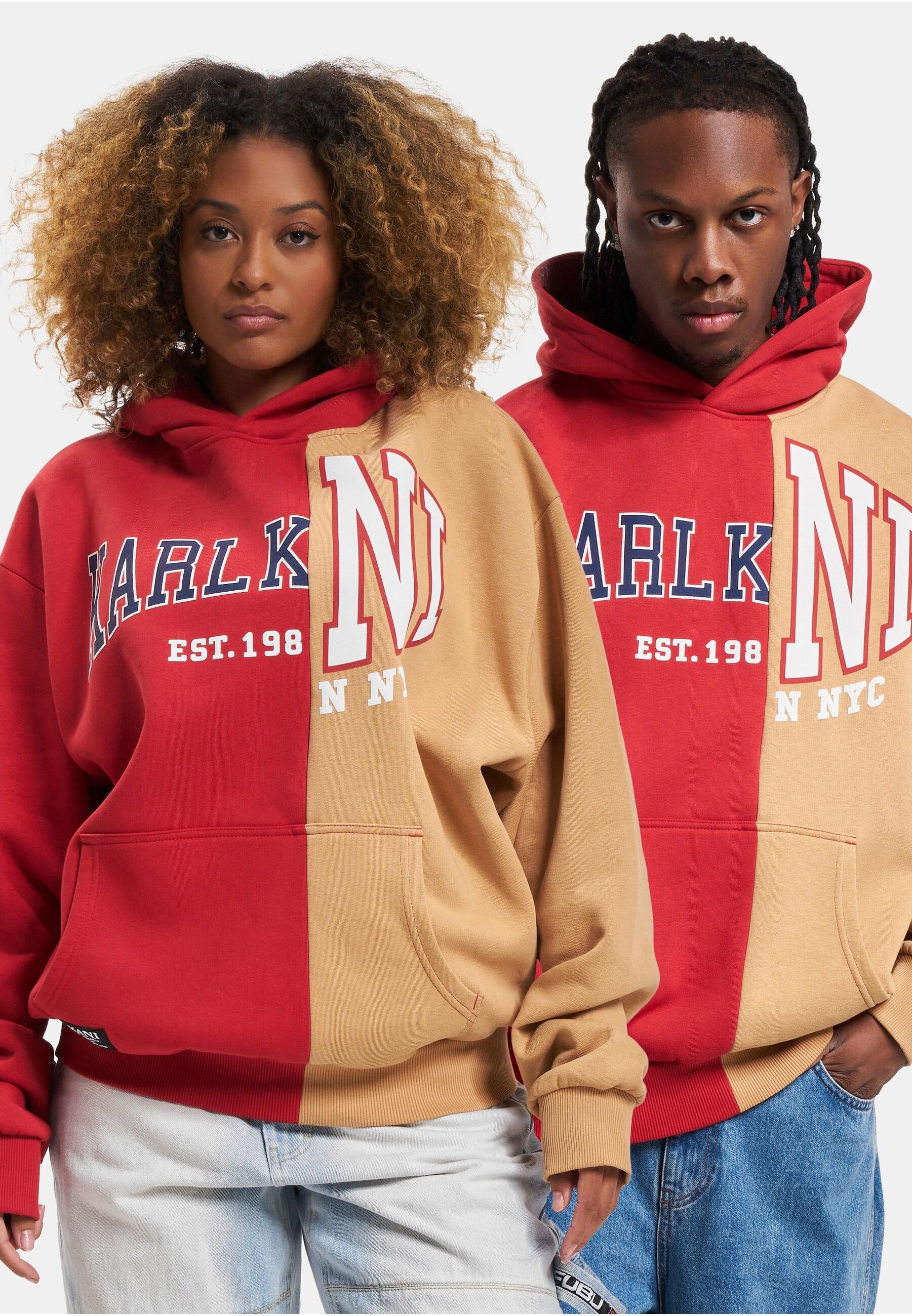 Karl Kani Kapuzensweatshirt »Karl Kani Herren KU234-005-2 KK Woven Retro Split OS Hoodie«, (1 tlg.)