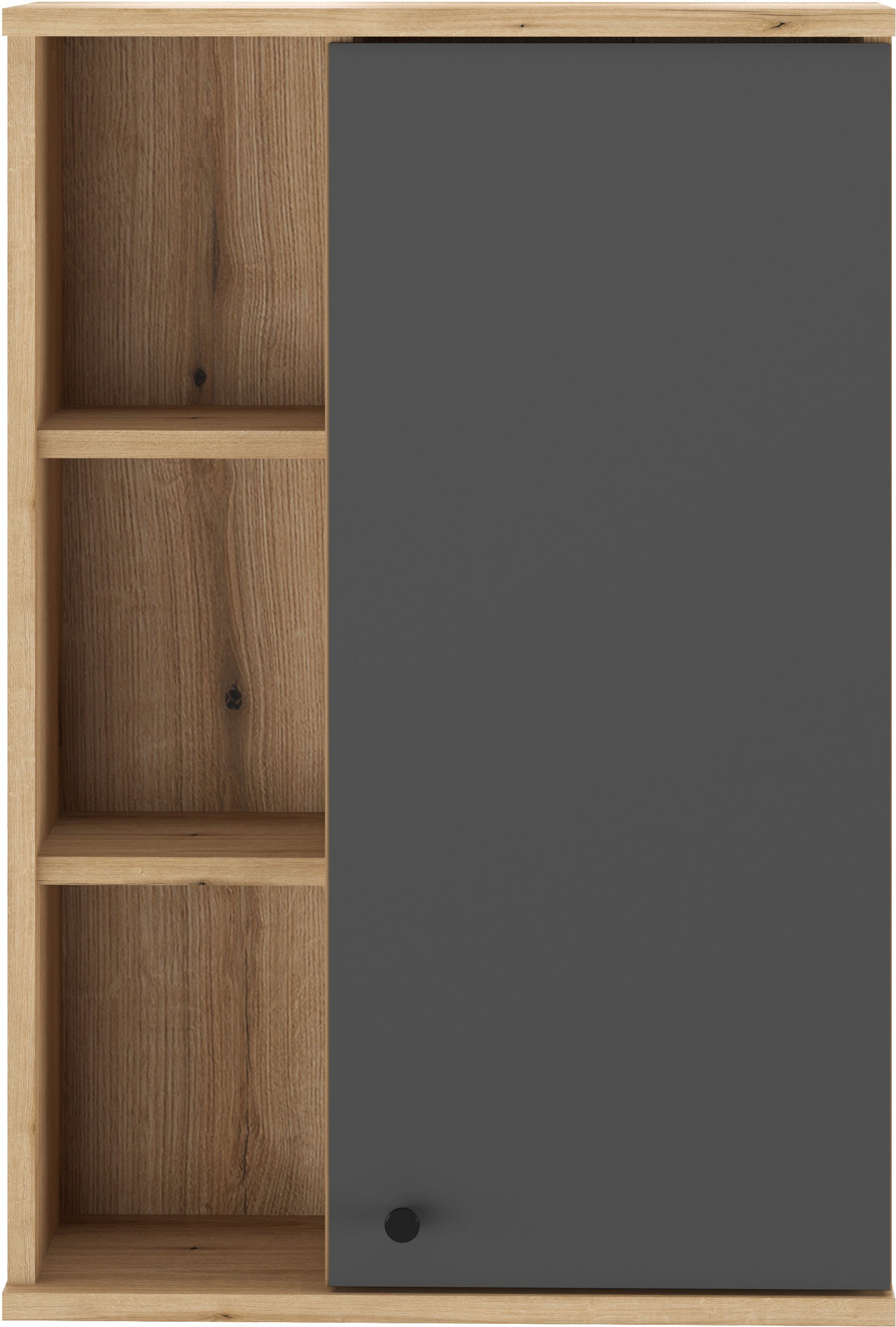 Thumbnail - Home affaire Hängeschrank "Oslo, Badschrank mit Knopfgriff, Wandschrank im skandinavischen Design" in der Türfarbe Weiß ...