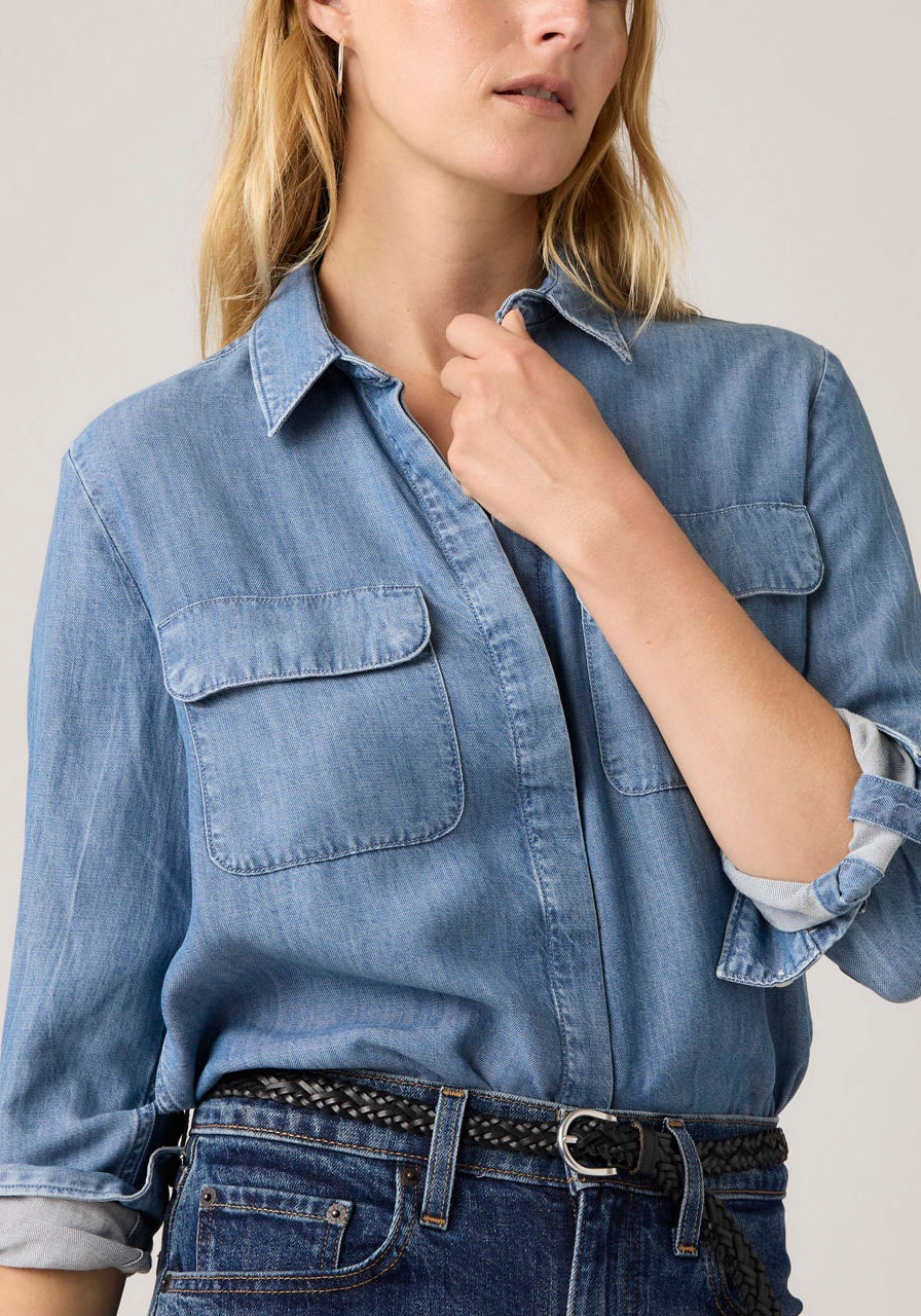 Levi's® Hemdbluse Krempelärmel mit Riegel