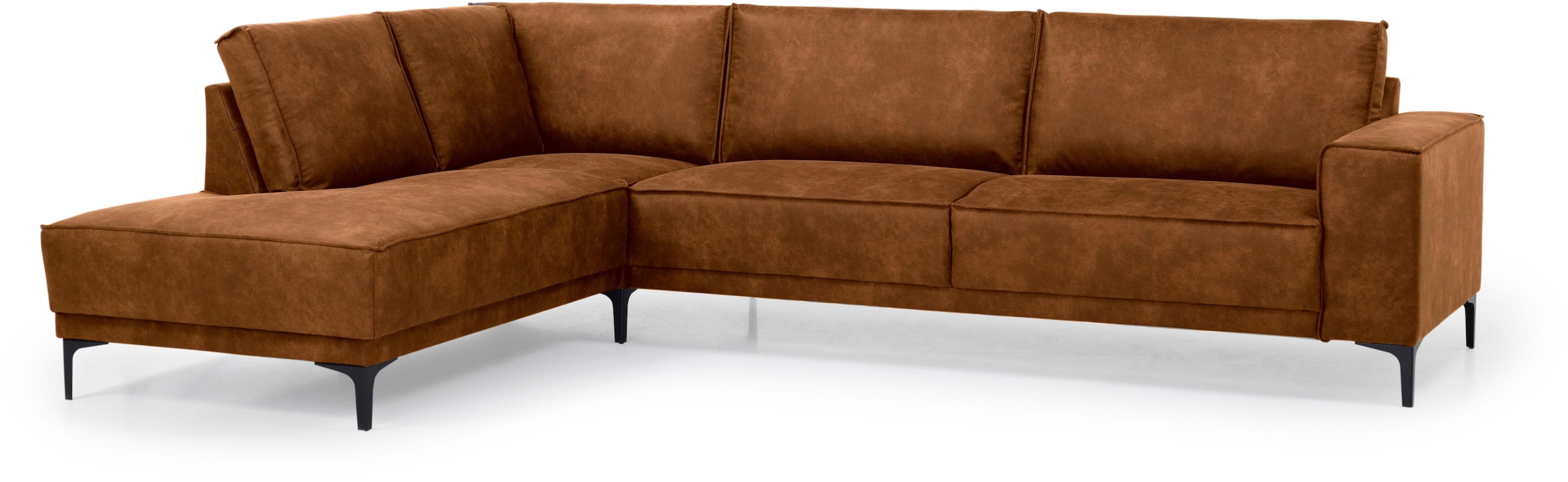 Places of Style Ecksofa Oland, L-Form, inkl. Rückenkissen, hochwertige Verarbeitung