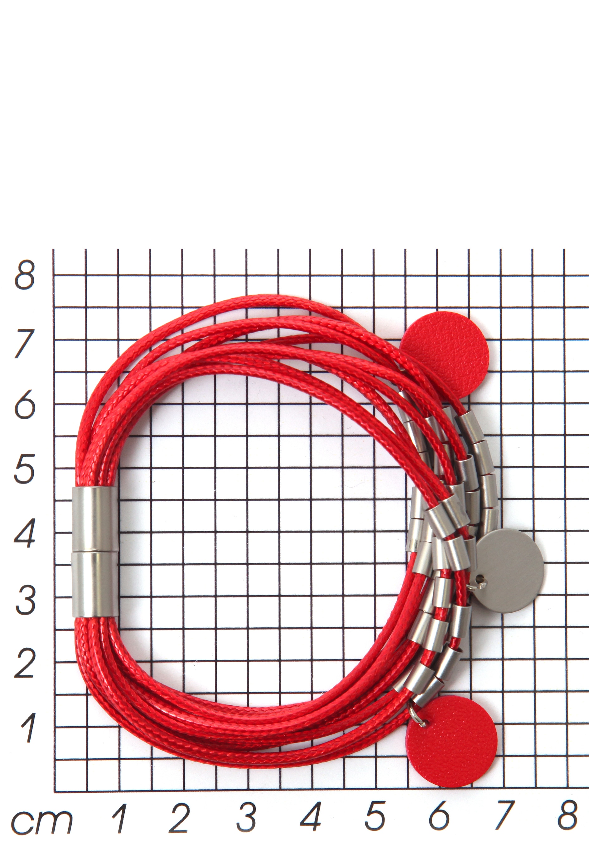 Firetti Armband »rot, rund, bicolor, mehrreihig«