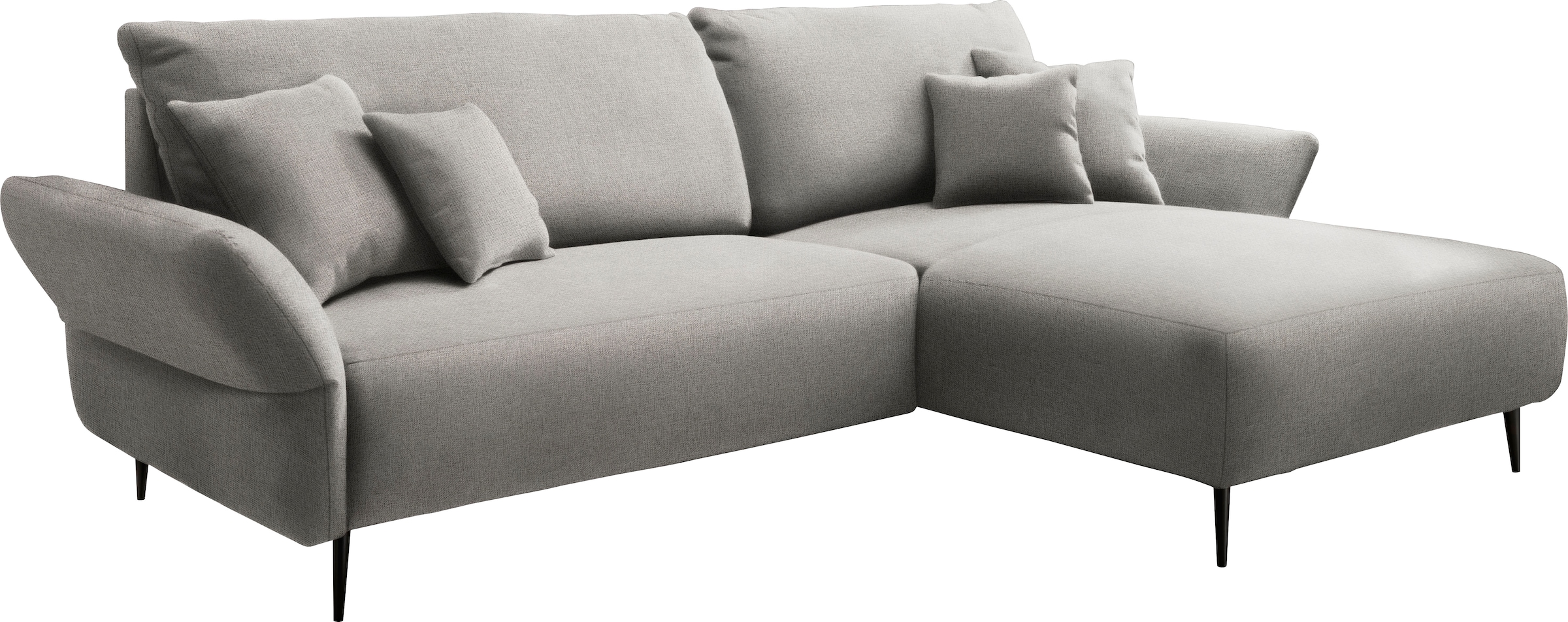 INOSIGN Ecksofa »Amarena L-Form«, inklusive Armlehnenverstellfunktion, 4x Zierkissen gratis