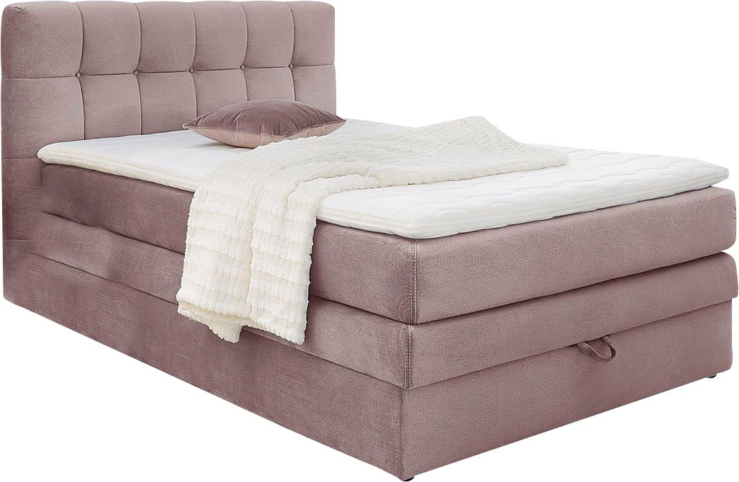 Jockenhöfer Gruppe Boxspringbett "Amy" mit Bettkasten und Kaltschaum-Topper günstig online kaufen