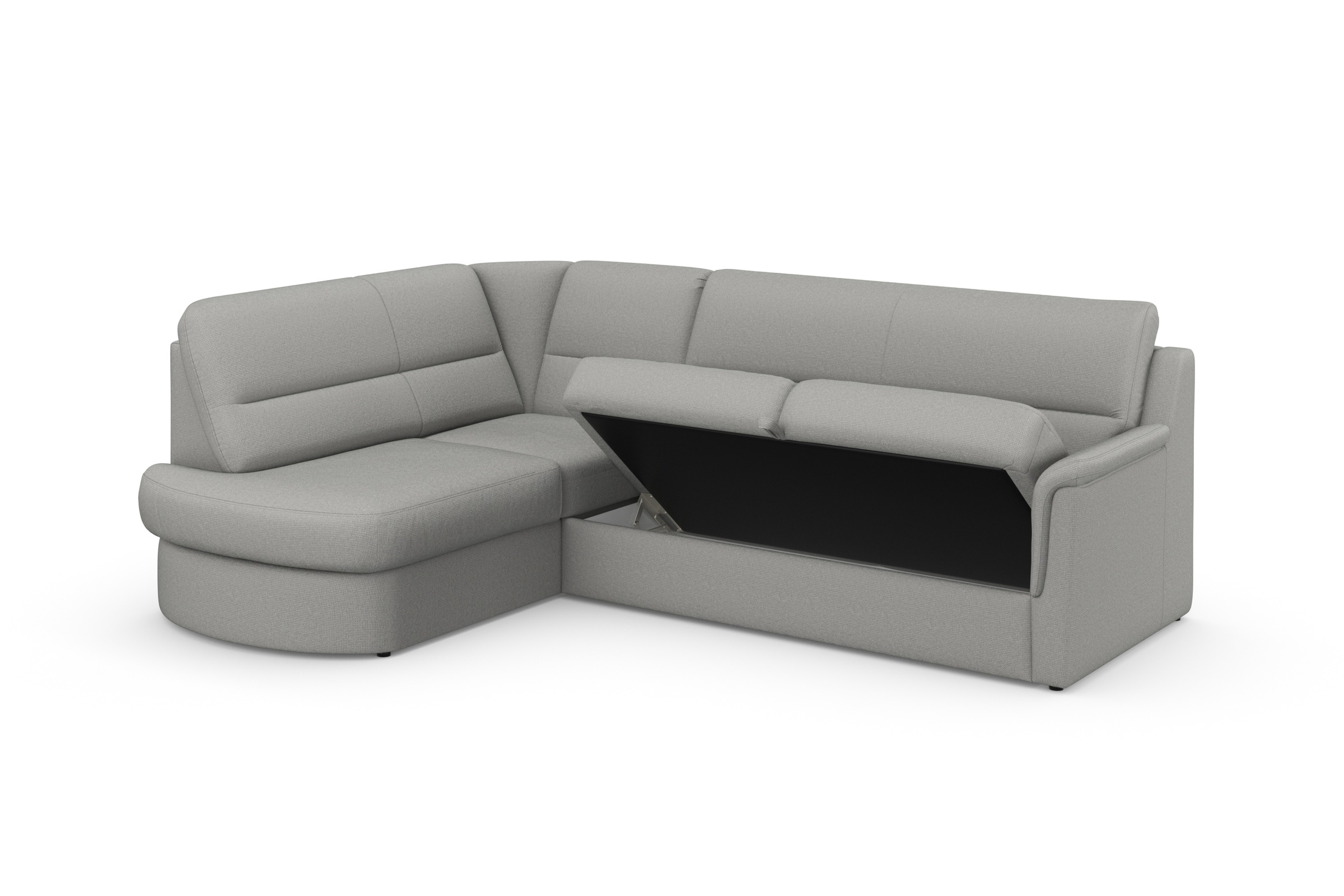 sit&more Ecksofa »Panini L-Form«, wahlweise mit Vorziehsitz und Bettkasten