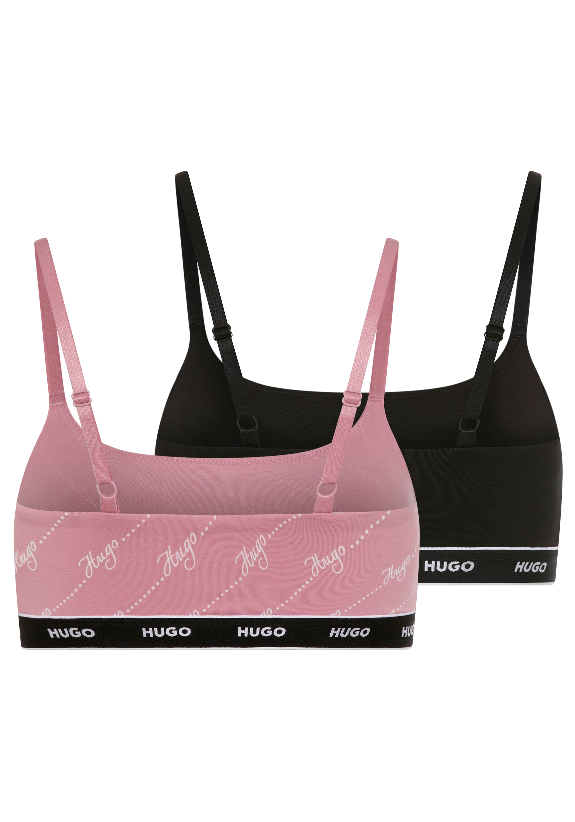 HUGO Underwear Bralette »TWIN BRALETTE DESIGN«, ohne Verschluss, ohne Polsterung