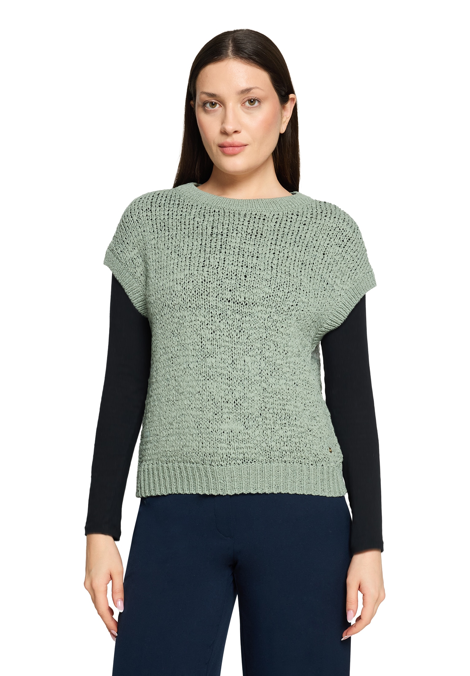 Betty&Co Stricktop "Damen mit Rundhalsausschnitt" günstig online kaufen