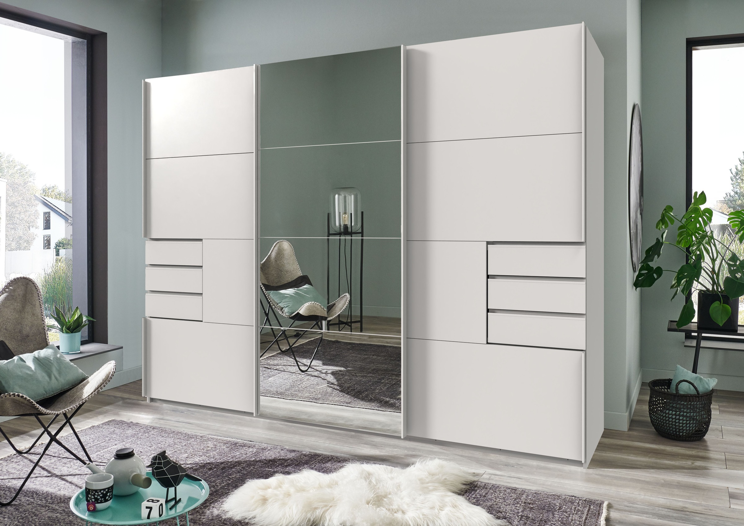 Wimex Schwebetürenschrank "Saigon" mit Spiegeltür, 3 Türen, 270cm breit günstig online kaufen