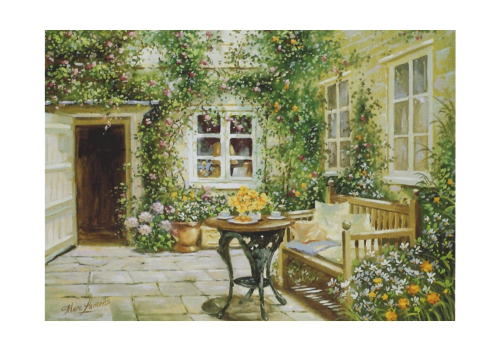 Home affaire Wandbild »Courtyard tranquility«, 70/50 cm kaufen
