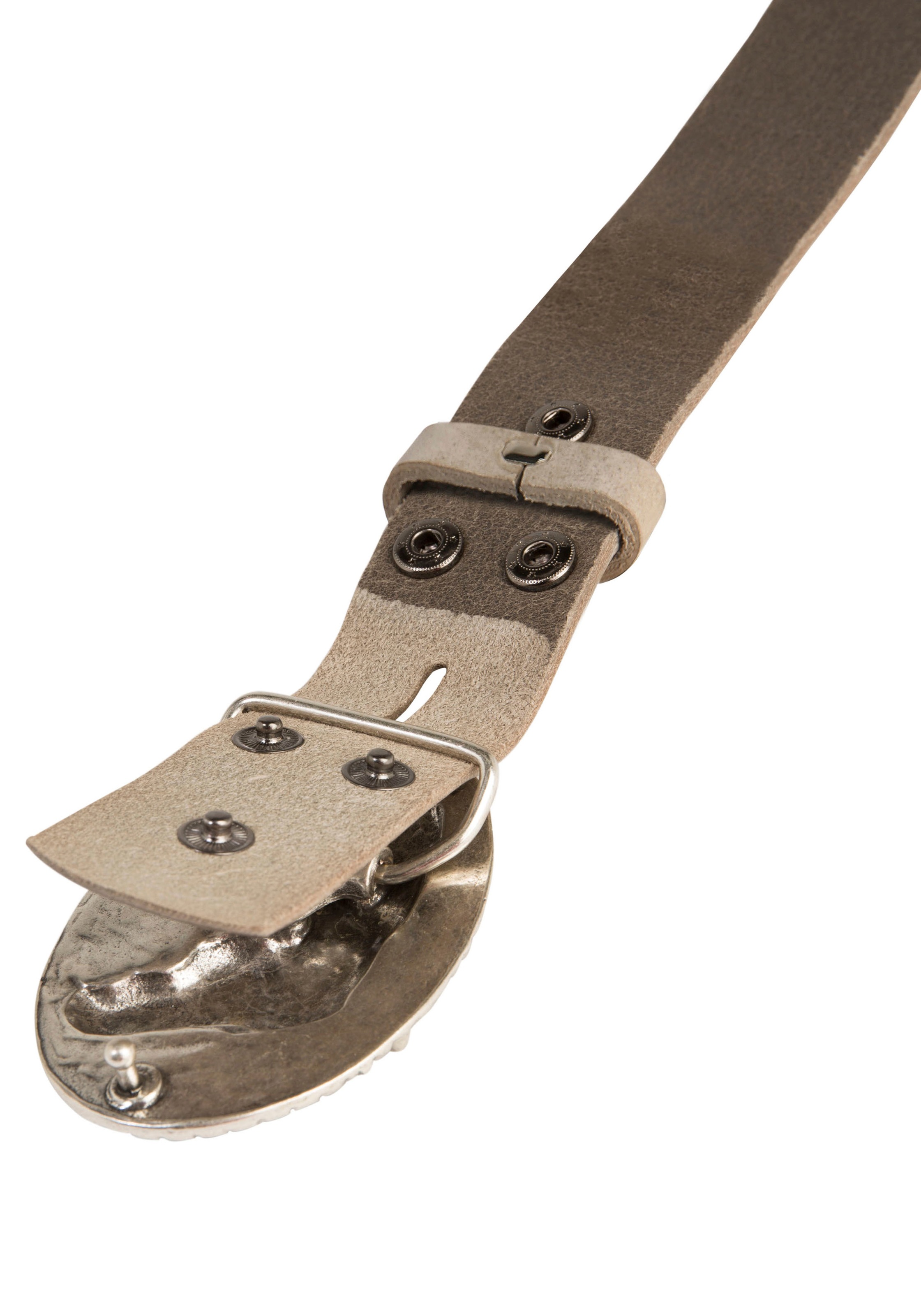 Thumbnail - Rettungsring Gürtel Ledergürtel mit austauschbarer Schließe "Pferdekopf Oval"