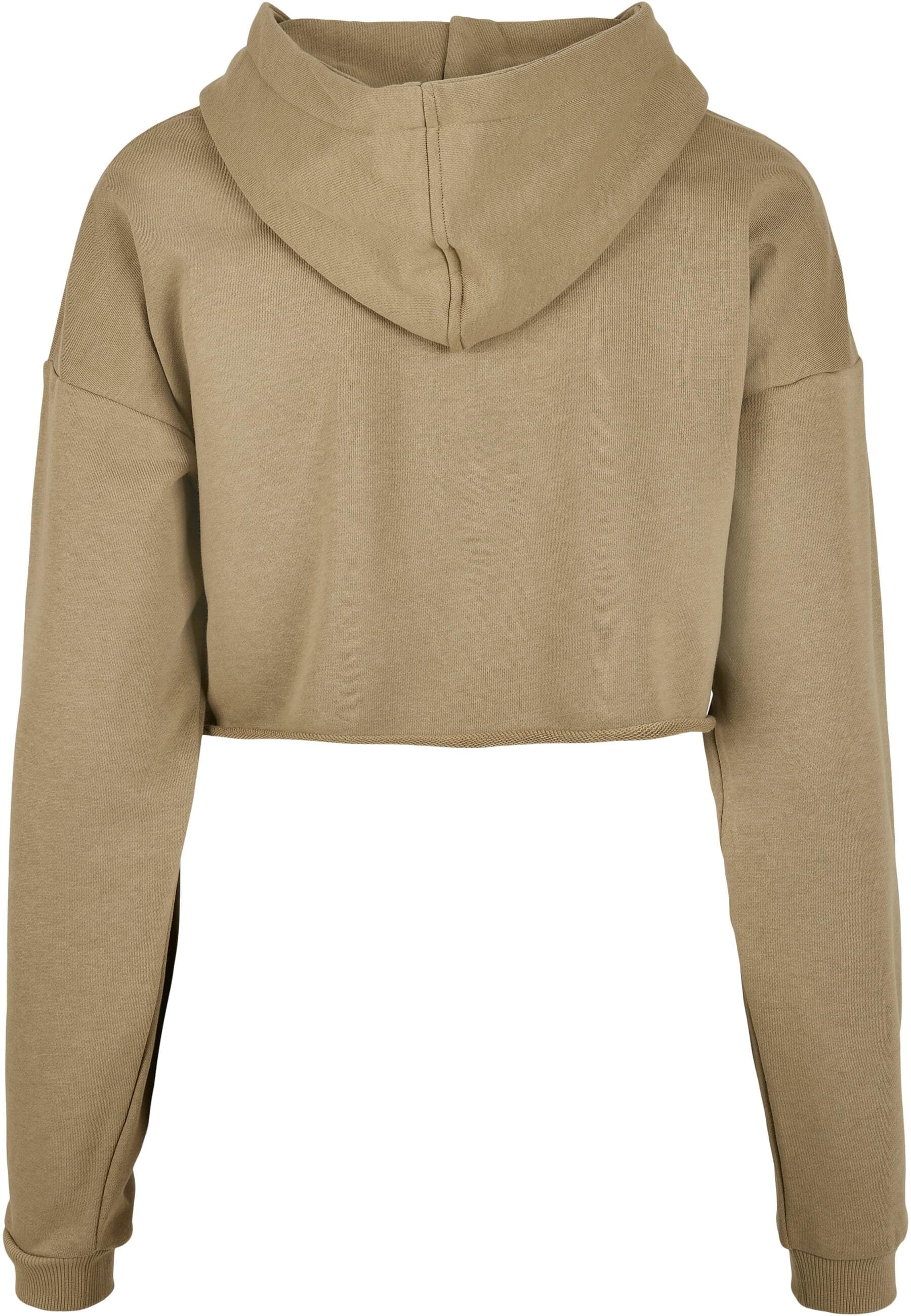 URBAN CLASSICS Rundhalspullover »Urban Classics Damen Ladies Oversized Cropped Hoody«, (1 tlg.)