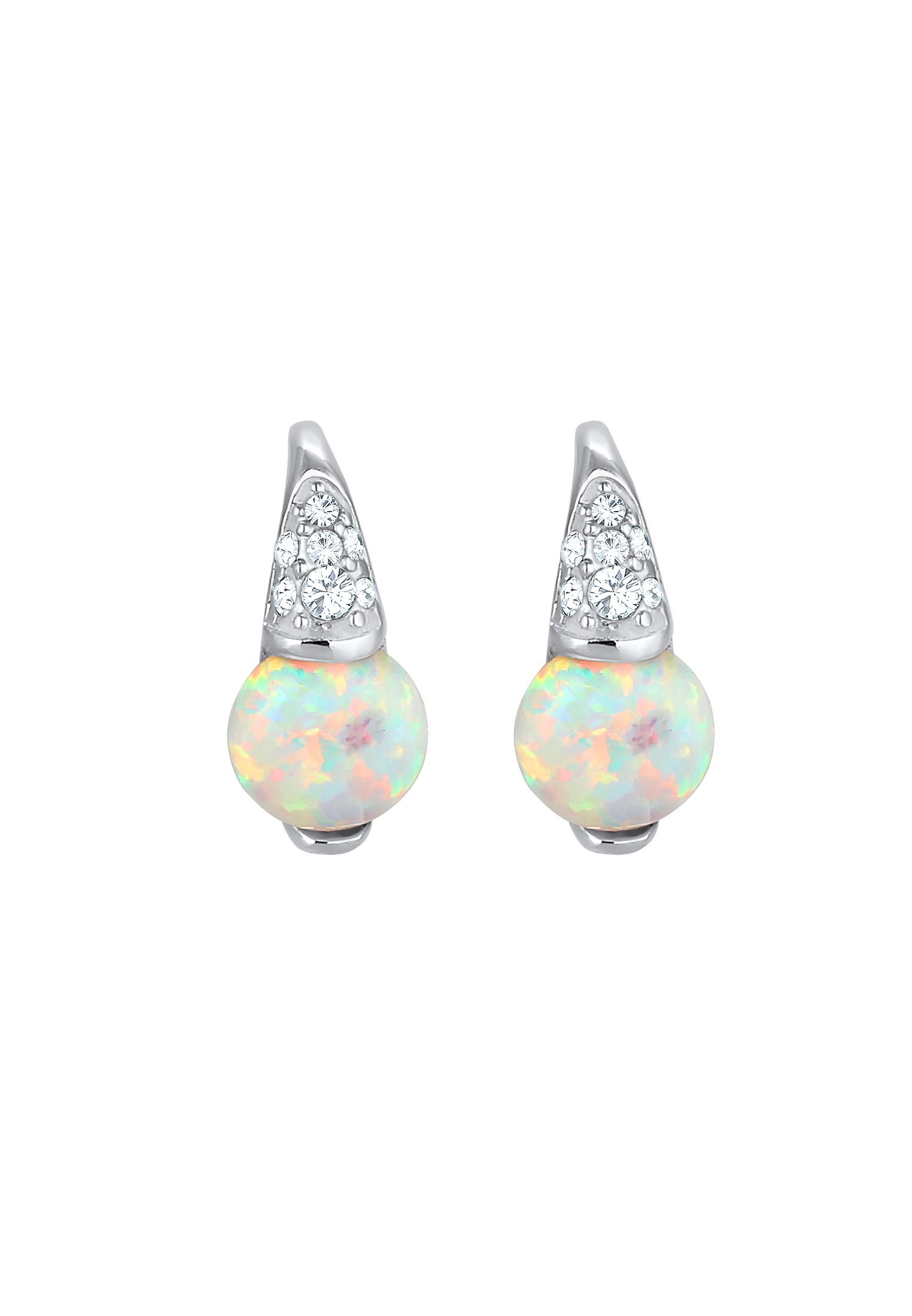 Elli Premium Paar Ohrhänger »Opal Silber« Sterling Kristalle 925