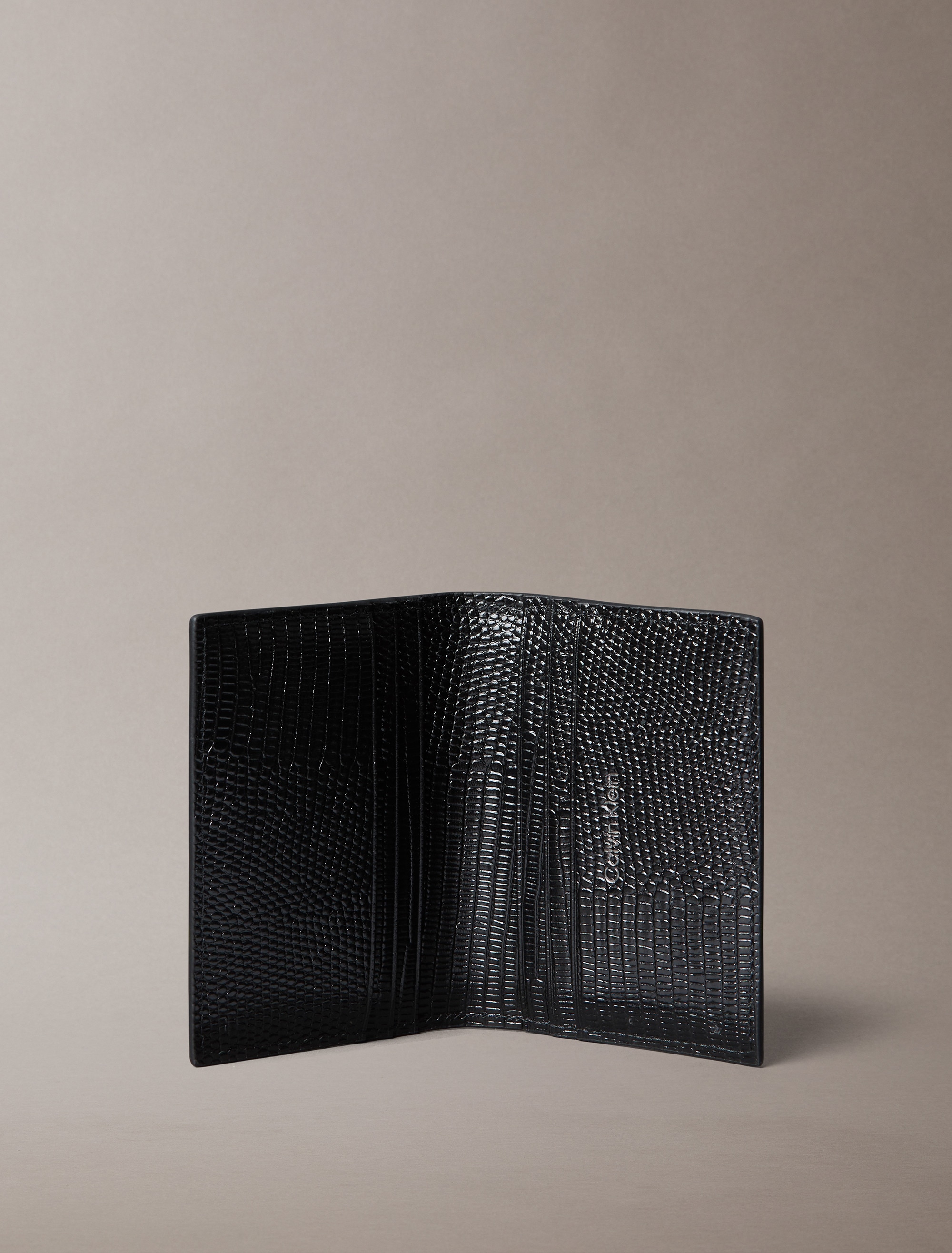 Calvin Klein Geldbörse »FOIL EMBOSS EW BILLFOLD W COIN«, Herren Geldbeutel, Portemonnaie mit Logoschriftzug