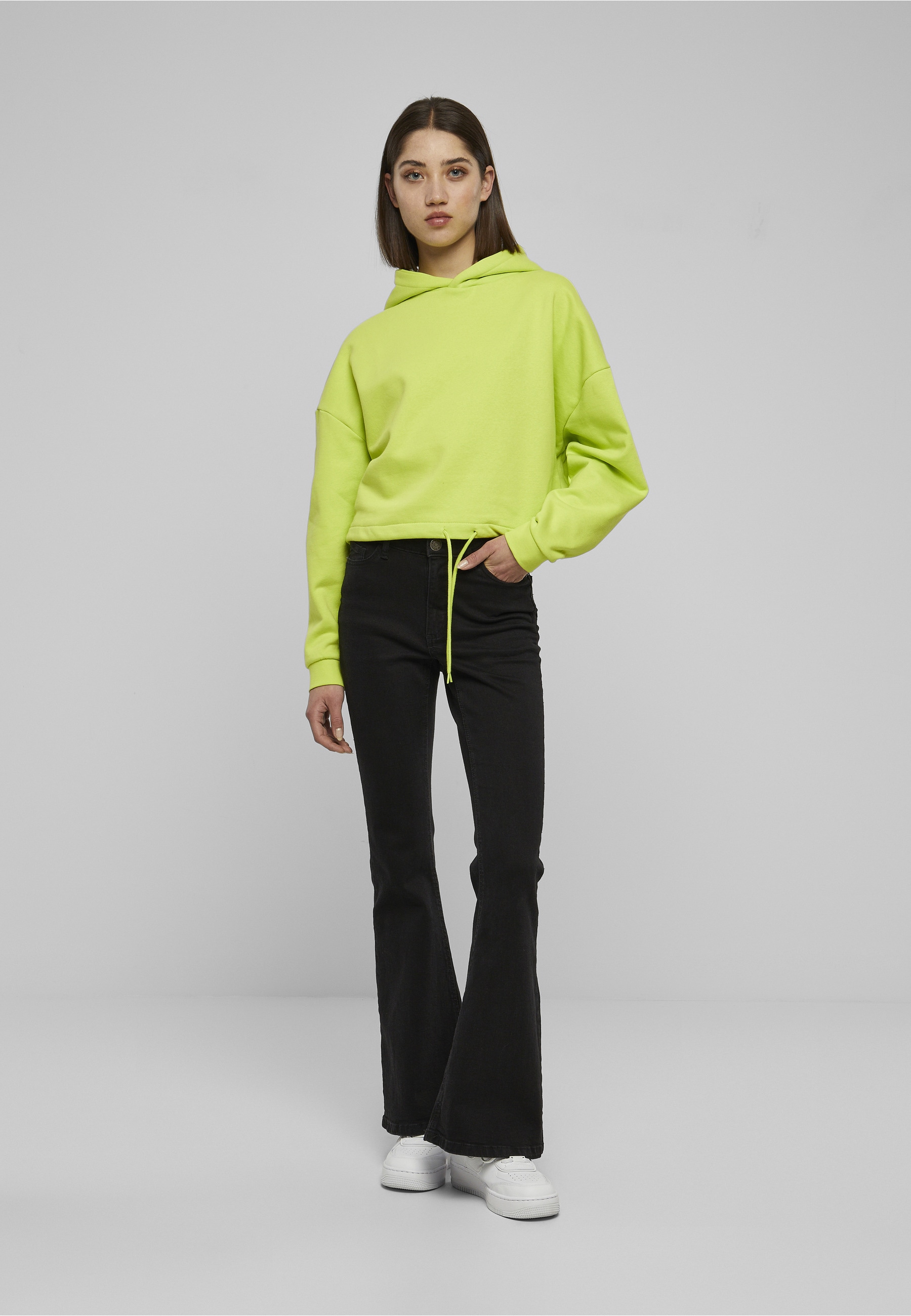 URBAN CLASSICS Kapuzenpullover »Urban Classics Damen Ladies Cropped Oversized Hoodie« 1