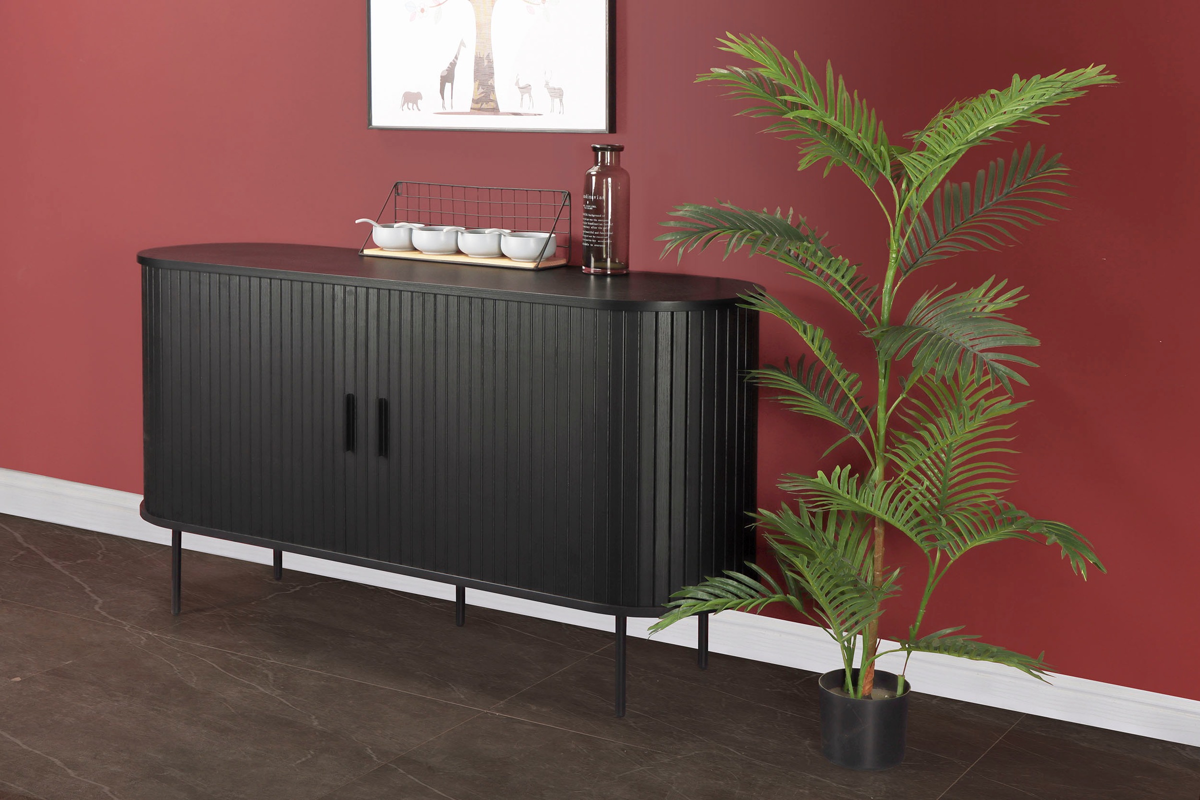 Home affaire Sideboard, 2 Schiebetüren günstig online kaufen