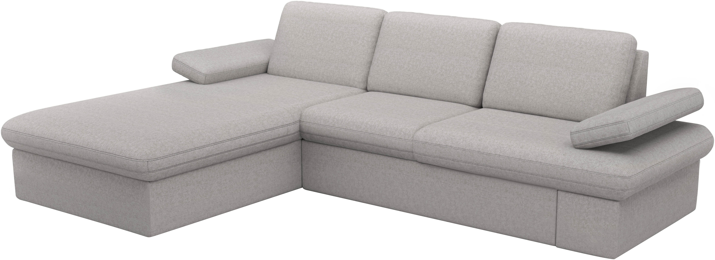 sit&more Ecksofa »Moreno L-Form, B: 247 cm« mit Armteilverstellung, optional Bettfunktion