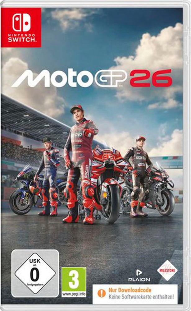 MILESTONE Spielesoftware "MotoGP 26 (Code in a Box)", rot (ohne farbbezeichnung), Nintendo Switch, Spielesoftware