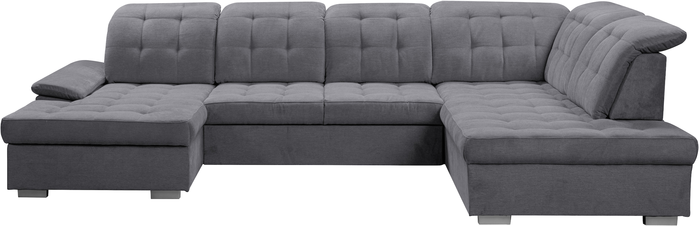 WERK2 Wohnlandschaft »Kordula-New Multifunktion Couch, Breite 332cm, U-Form« Sofa in U-Form mit Schlaffunktion & Bettkasten, Schlafcouch