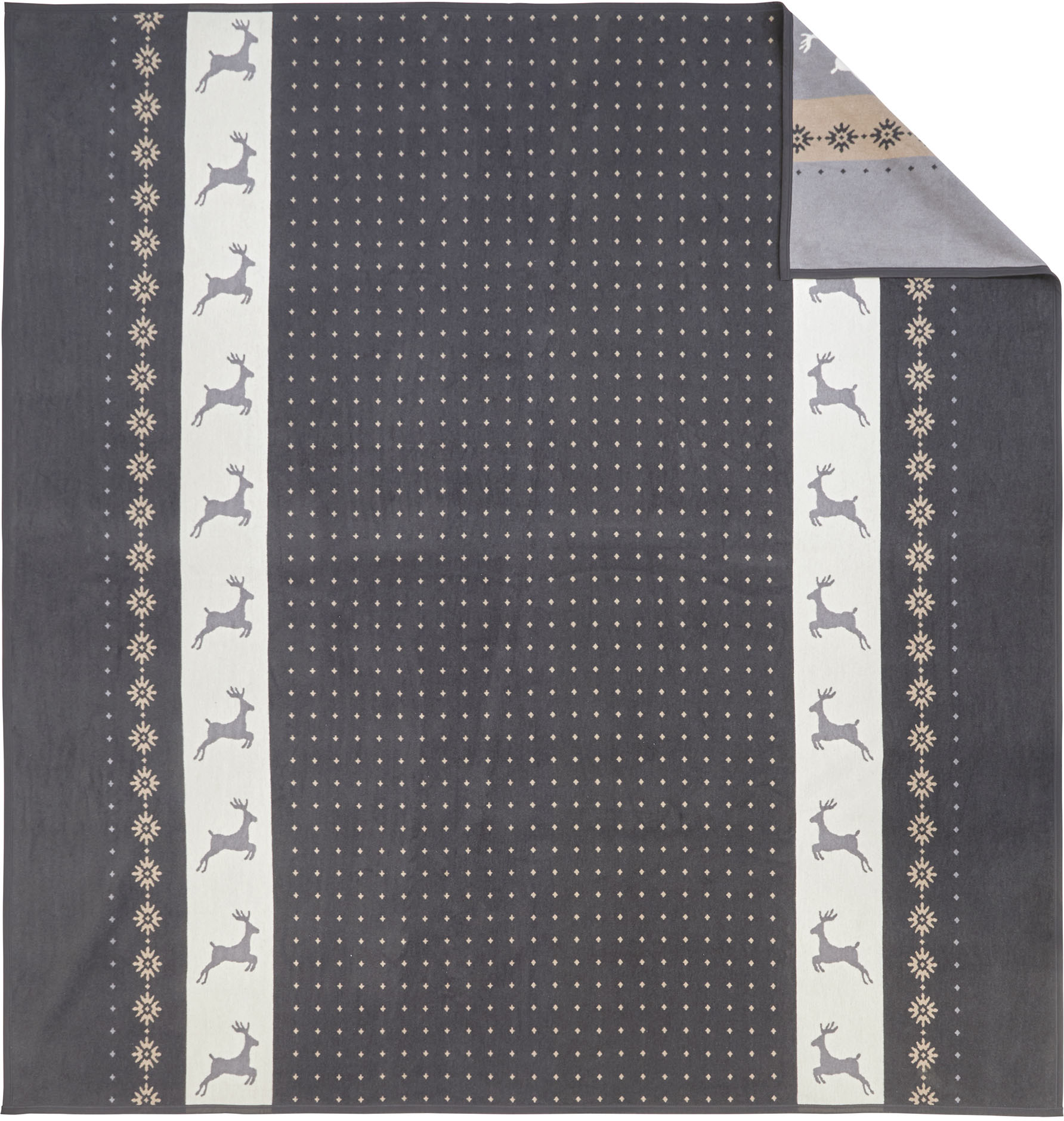 Thumbnail - IBENA Bettüberwurf "Jacquard Bettüberwurf Lugano", im winterlichen Design